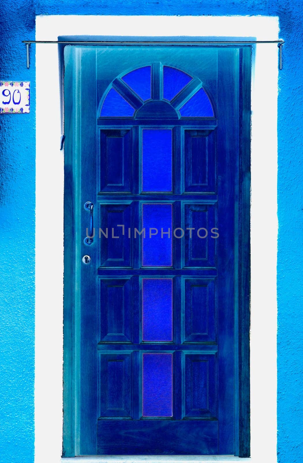 Colorful Home Entrance Island of Burano Venetian Lagoon Italy