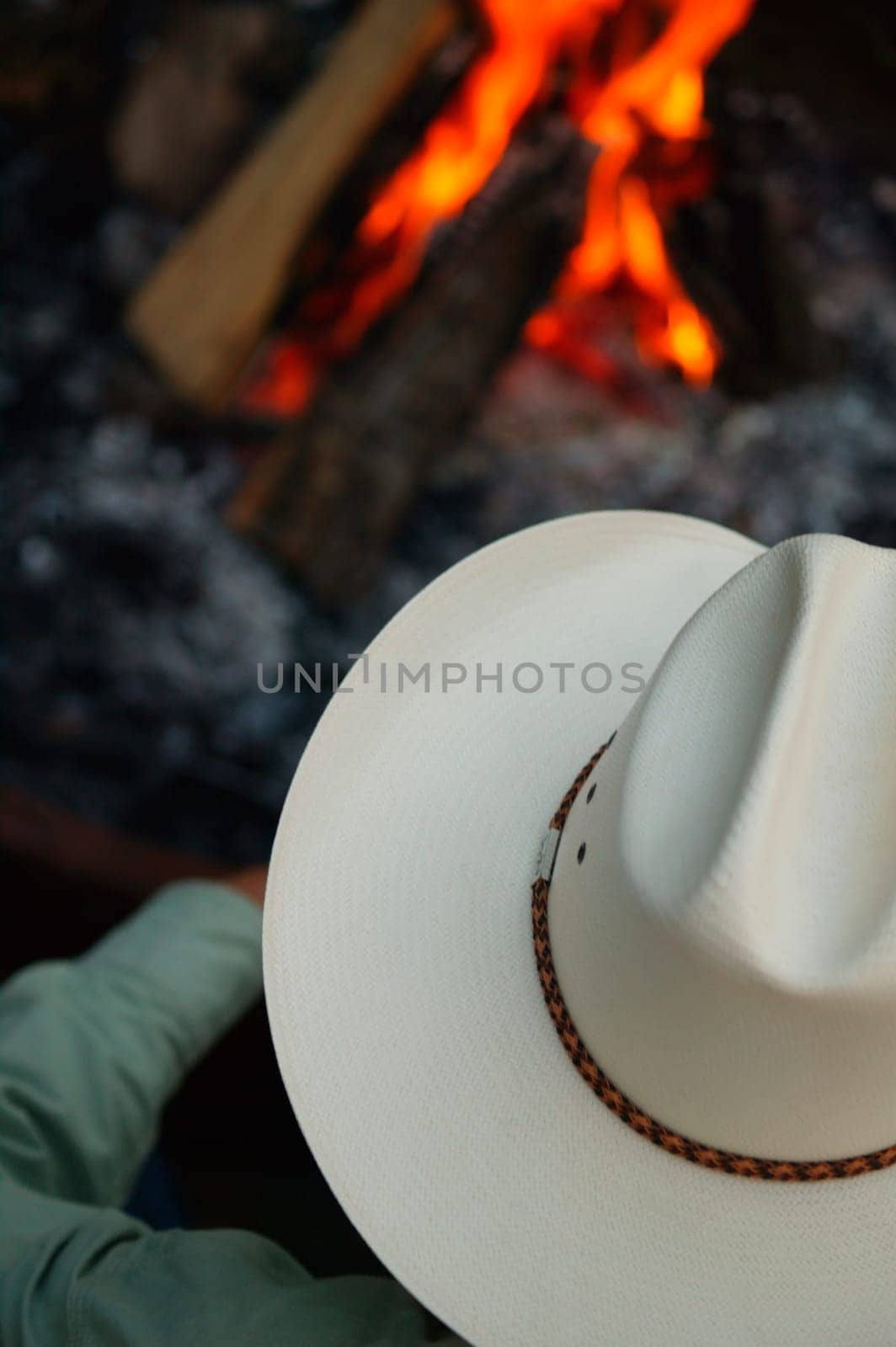 Sitting by the fire