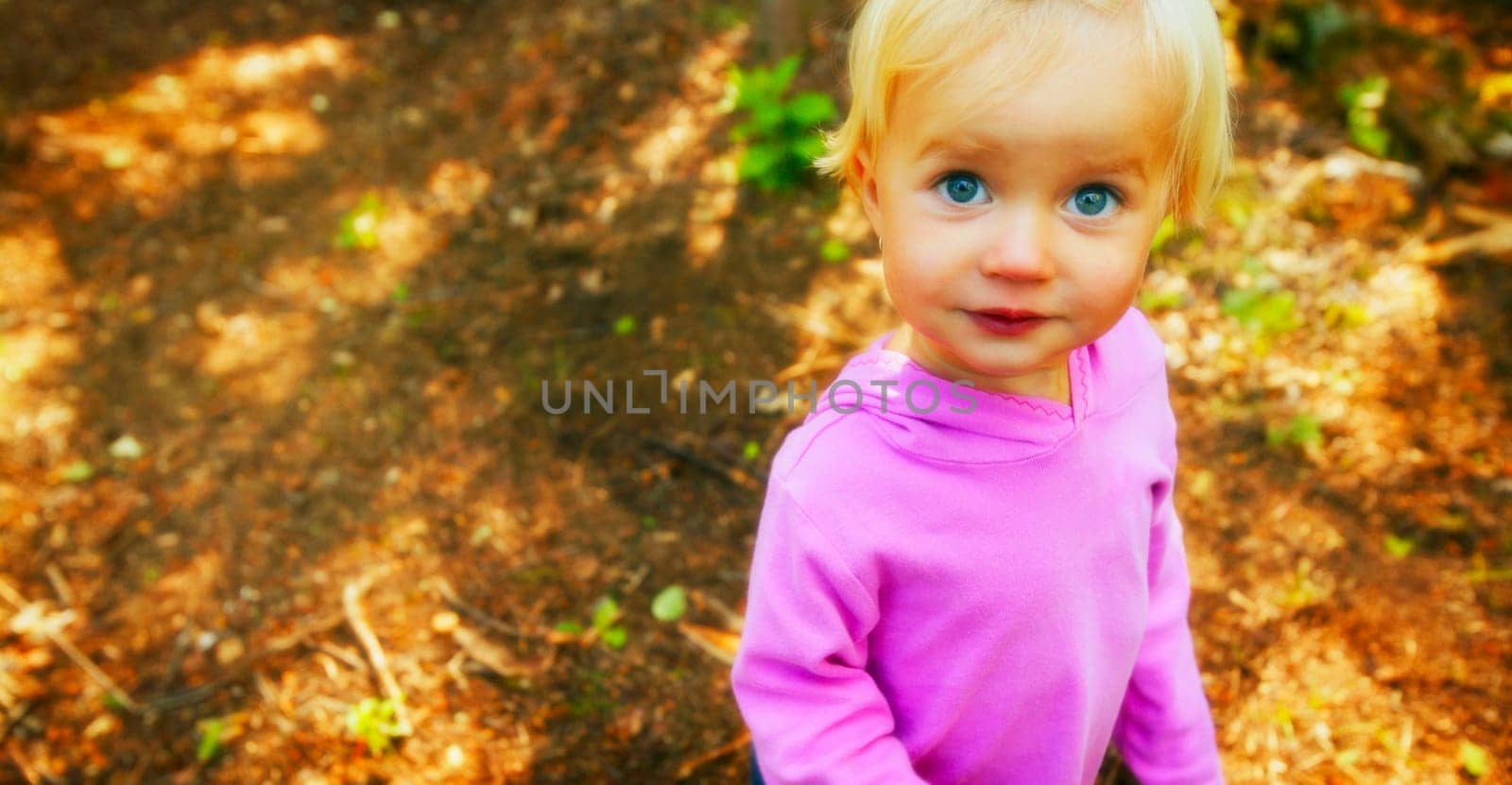 Toddler with big eyes