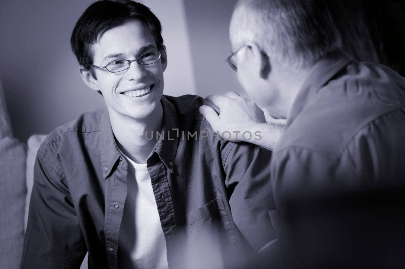 Two people having a conversation