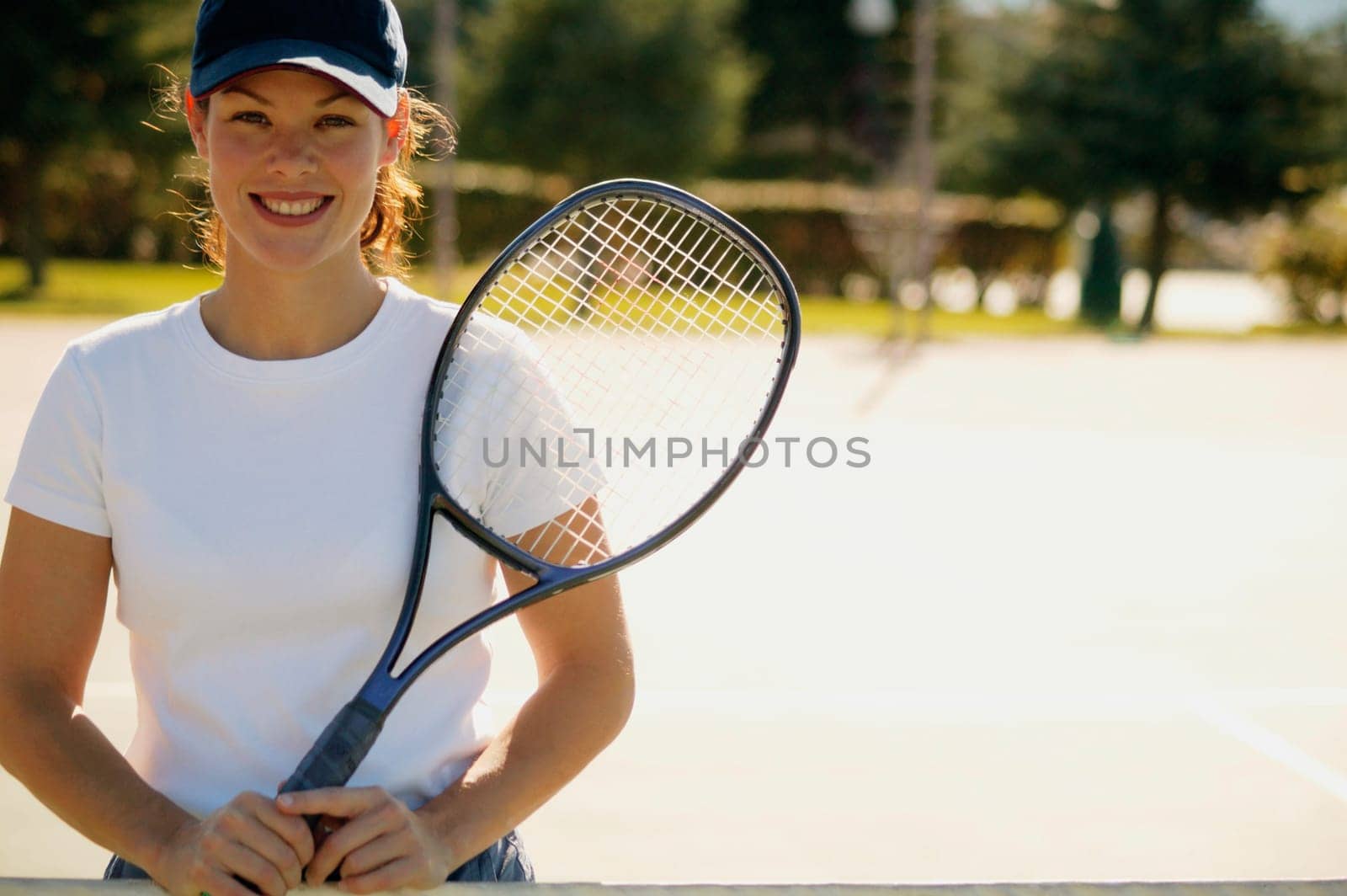Portrait of a tennis player