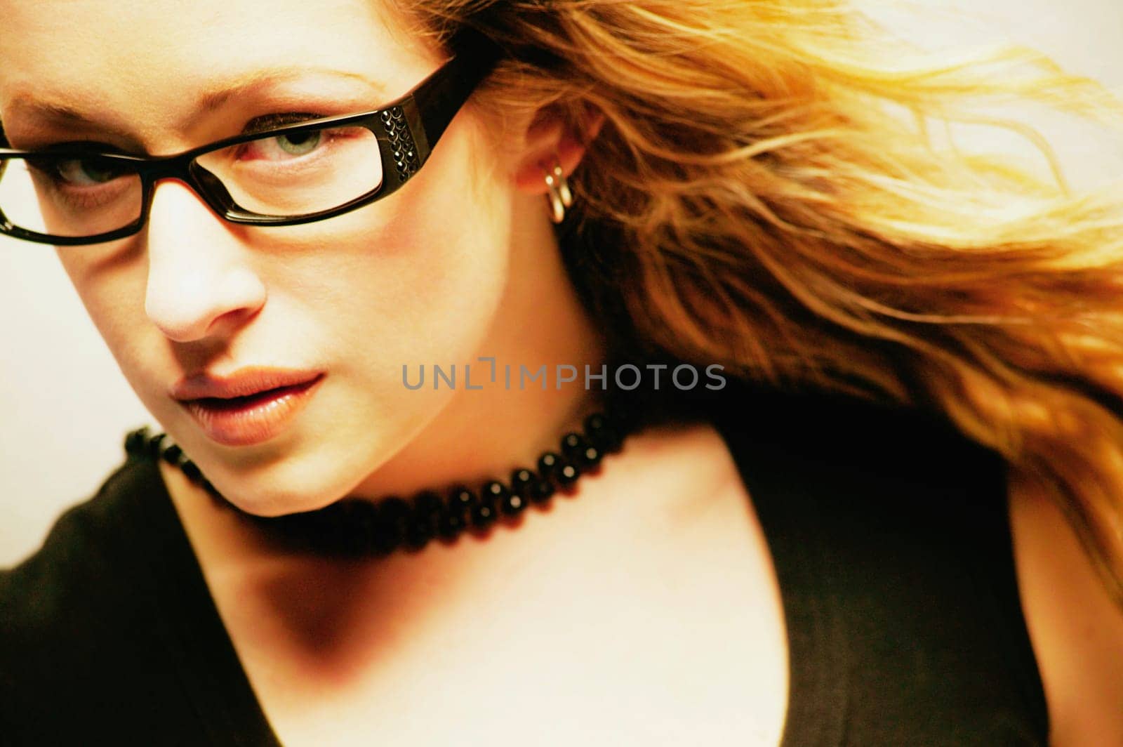 Woman with trendy glasses
