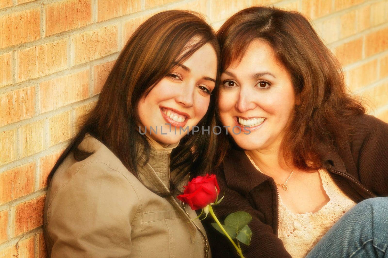 Mother and daughter portrait