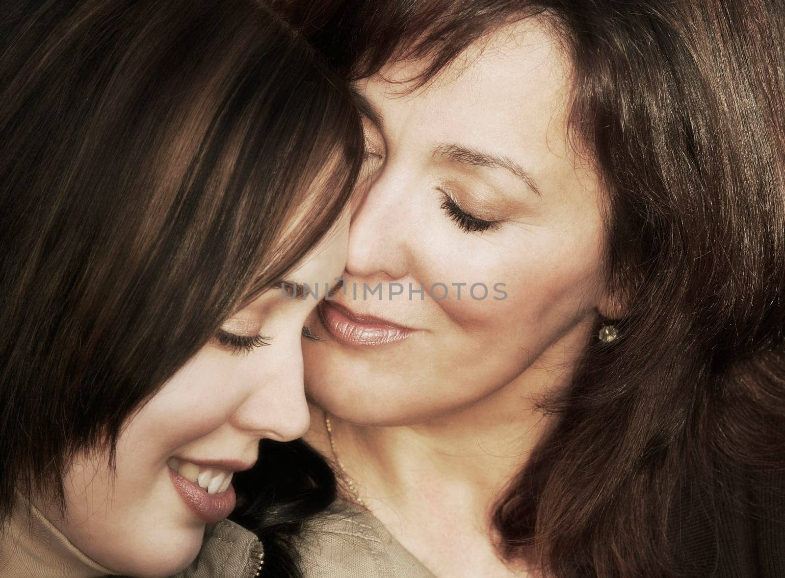 Mother and daughter share a special moment