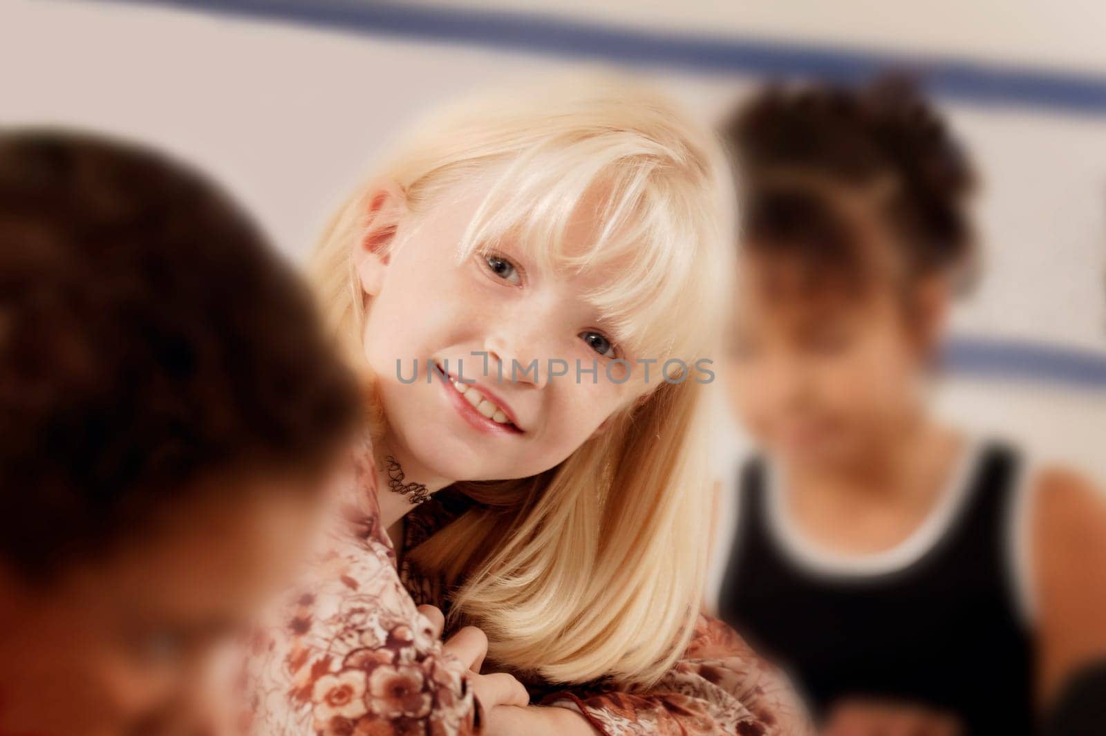 A group of children