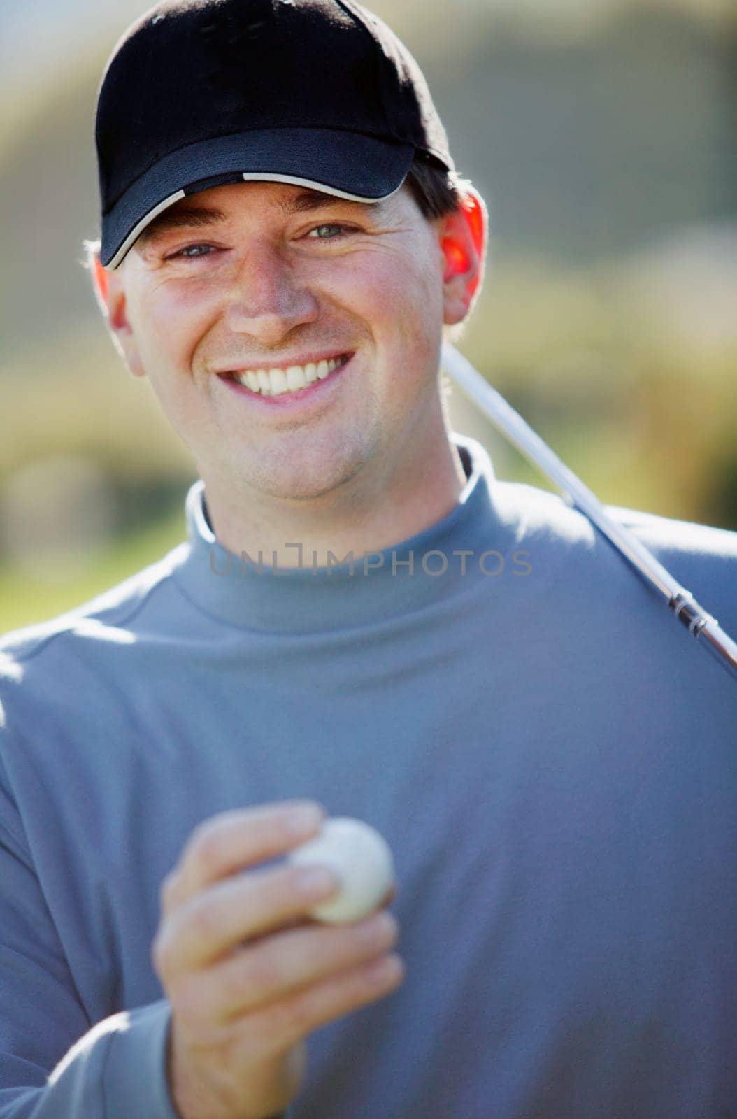 Portrait of a golfer