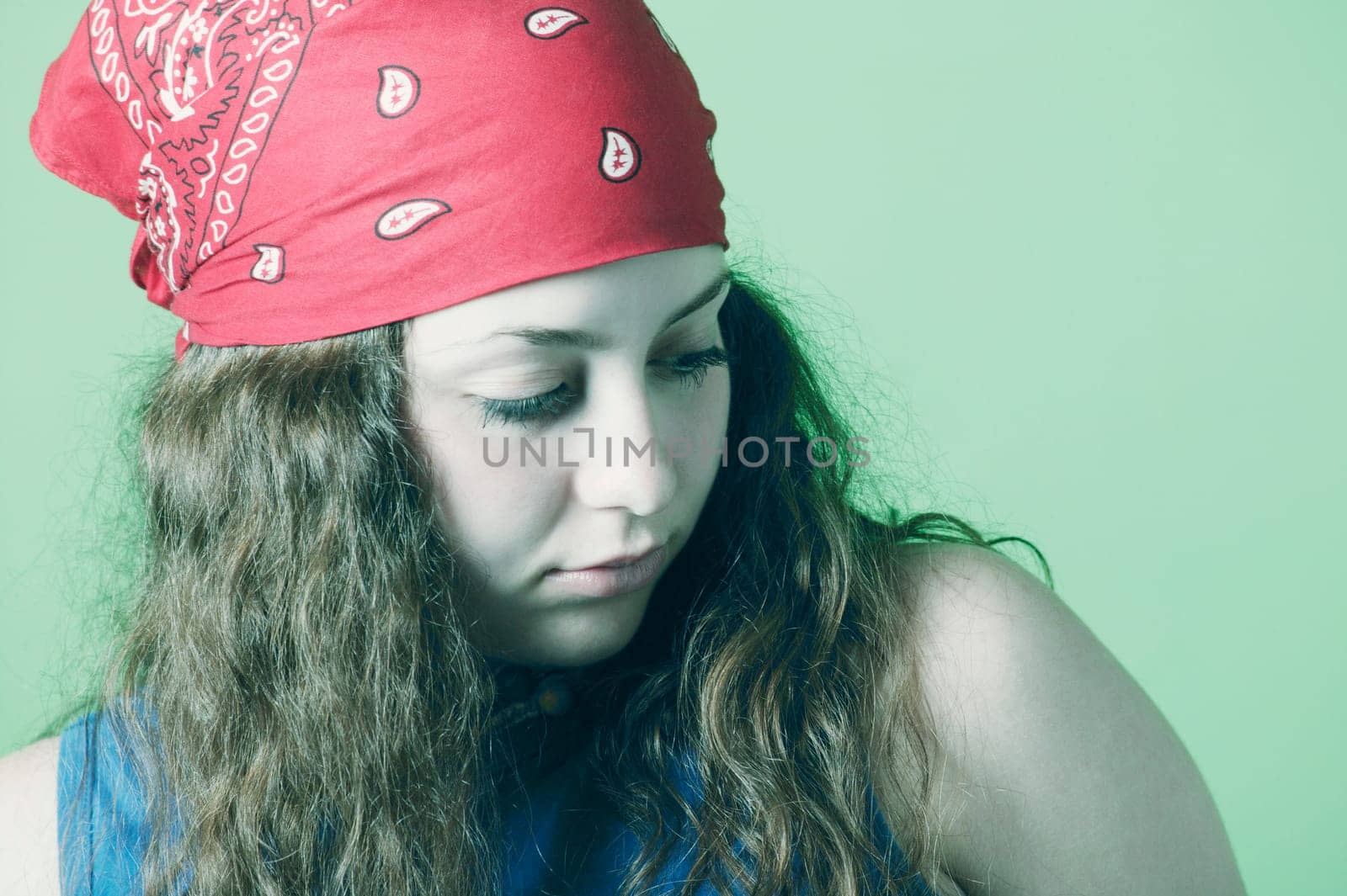 Teenager with bandanna