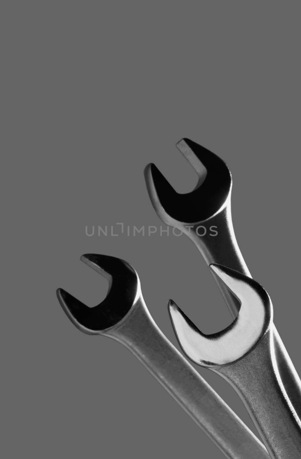 A group of wrenches