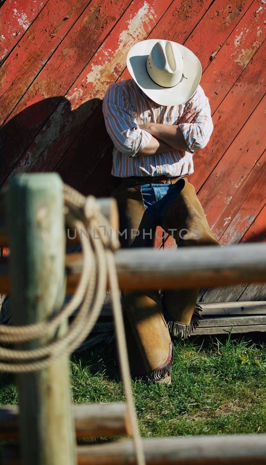 Cowboy rests