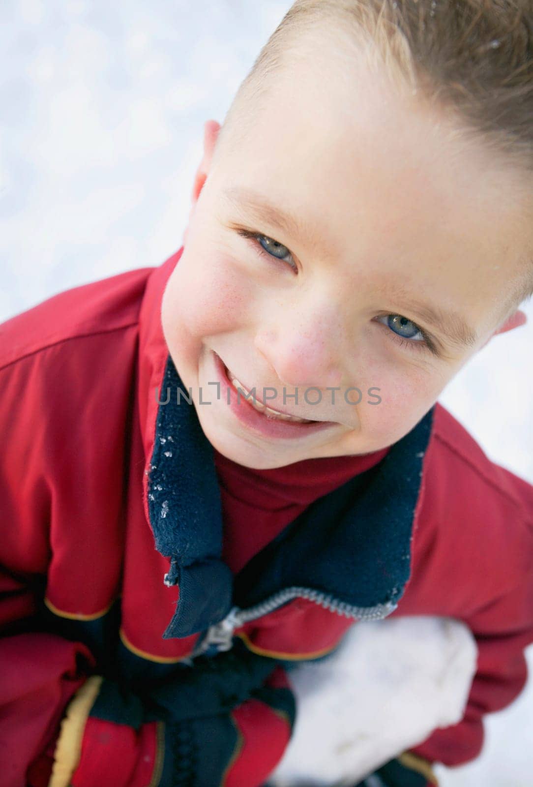 Boy with big smile