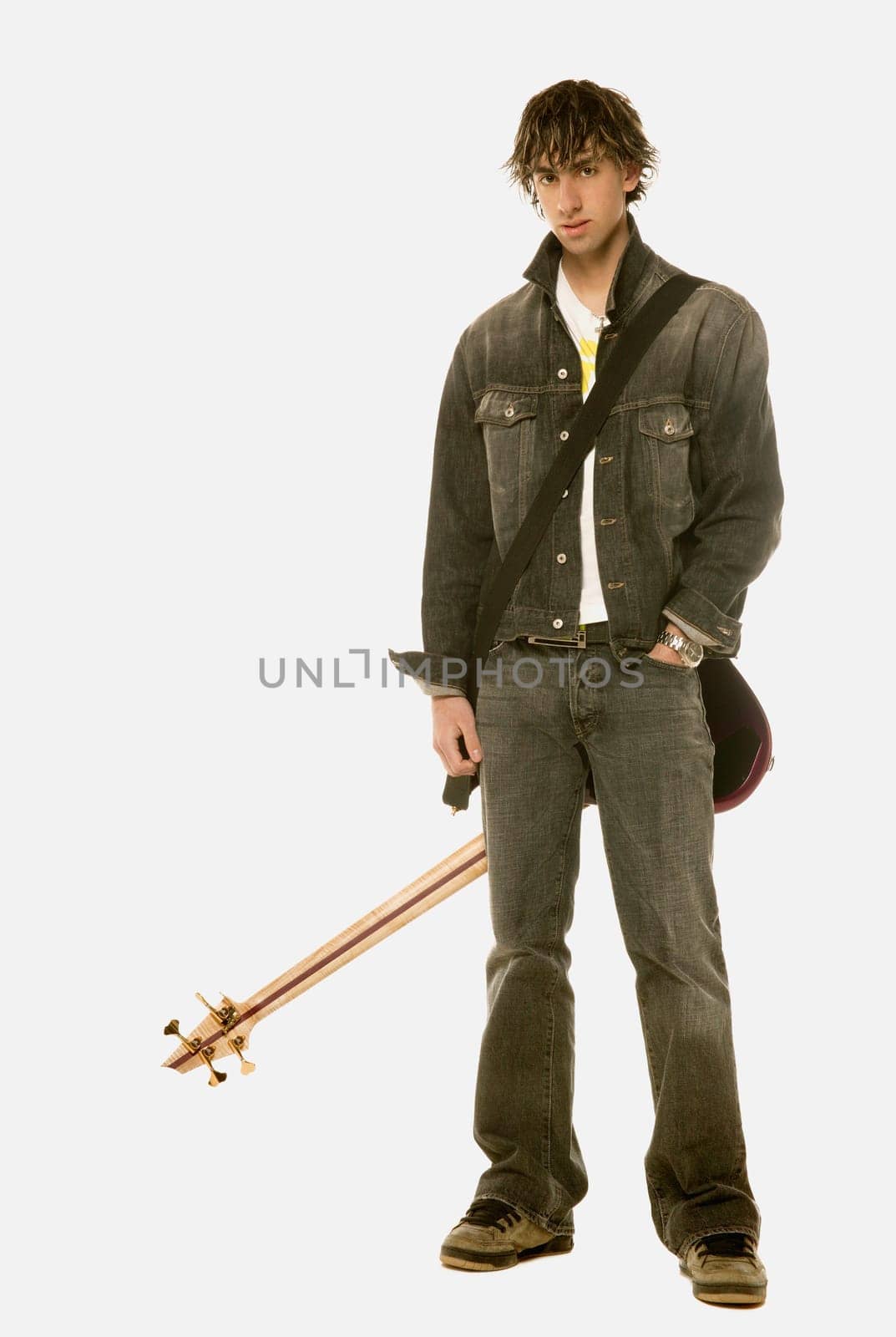 A bass player portrait