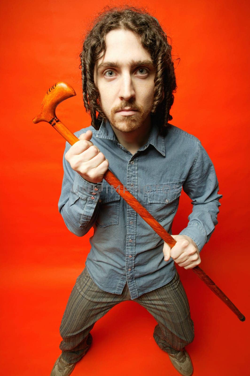 Man with cane