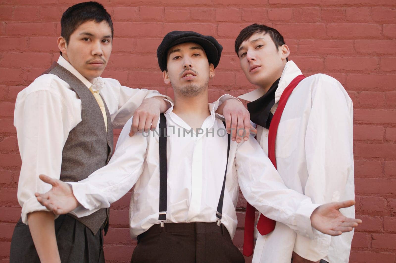 A group of three men