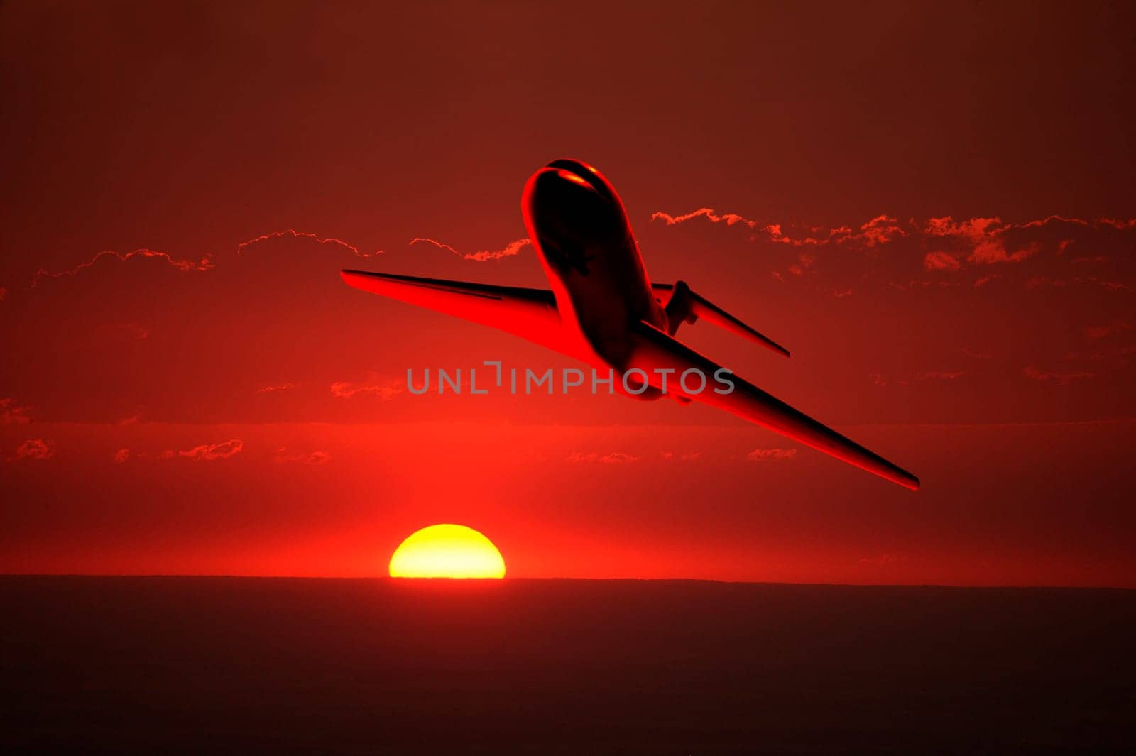 Airplane in the sky
