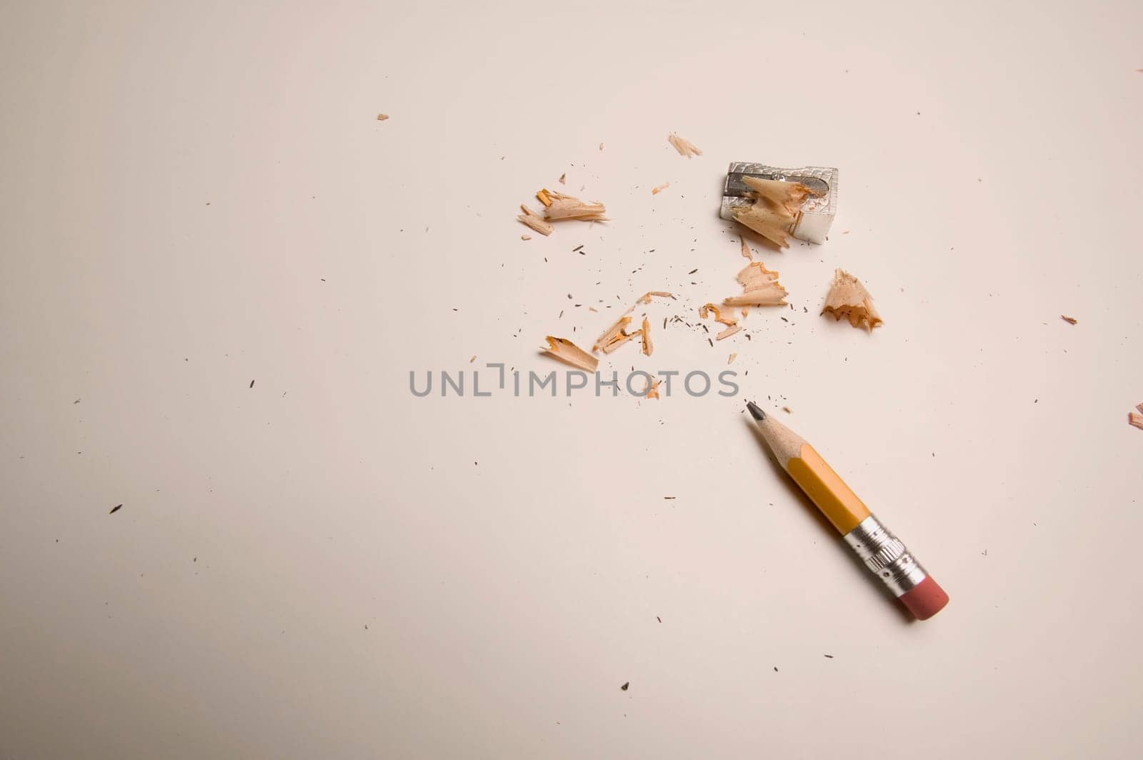 A pencil near its end
