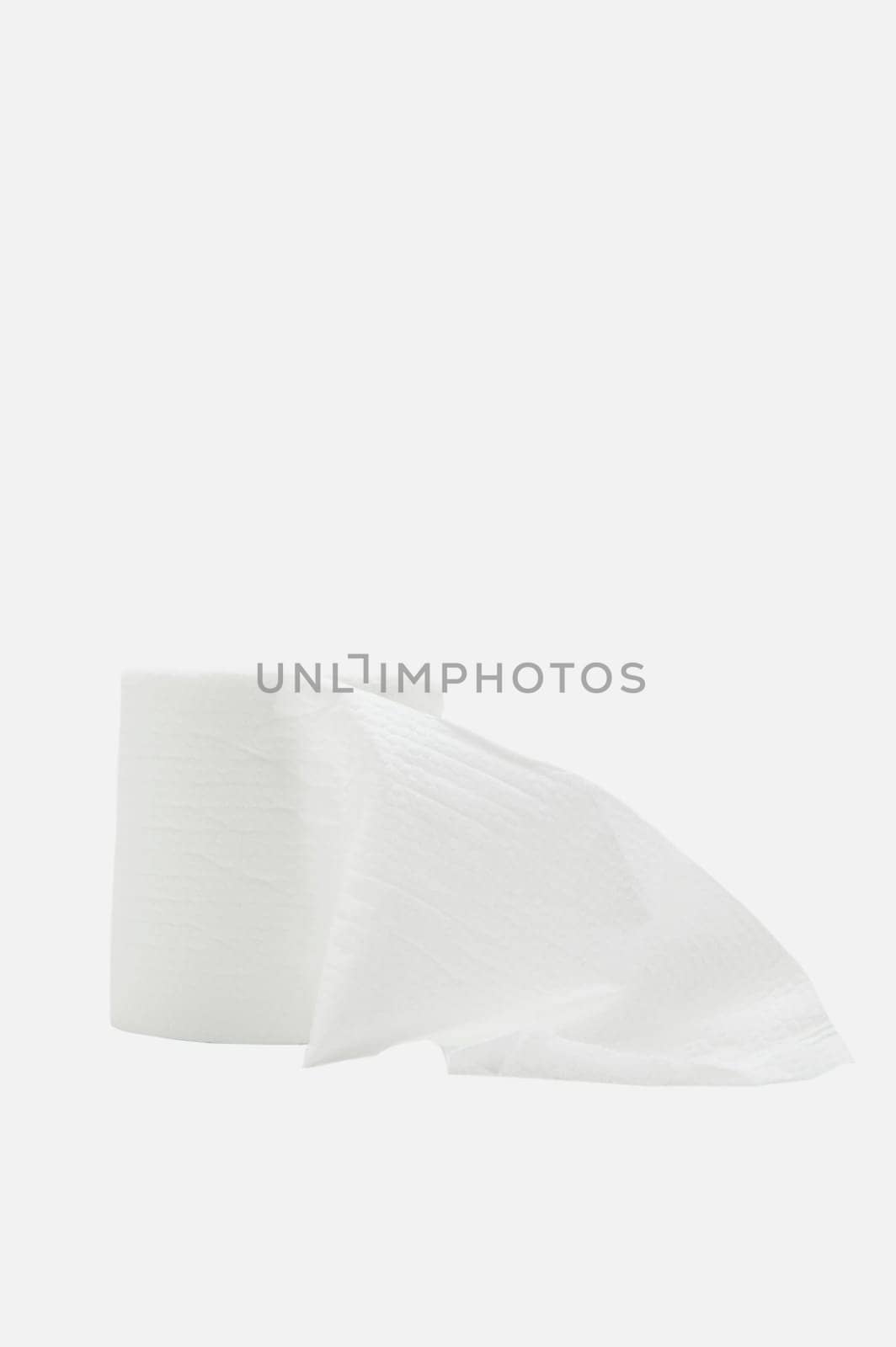 A roll of toilet paper