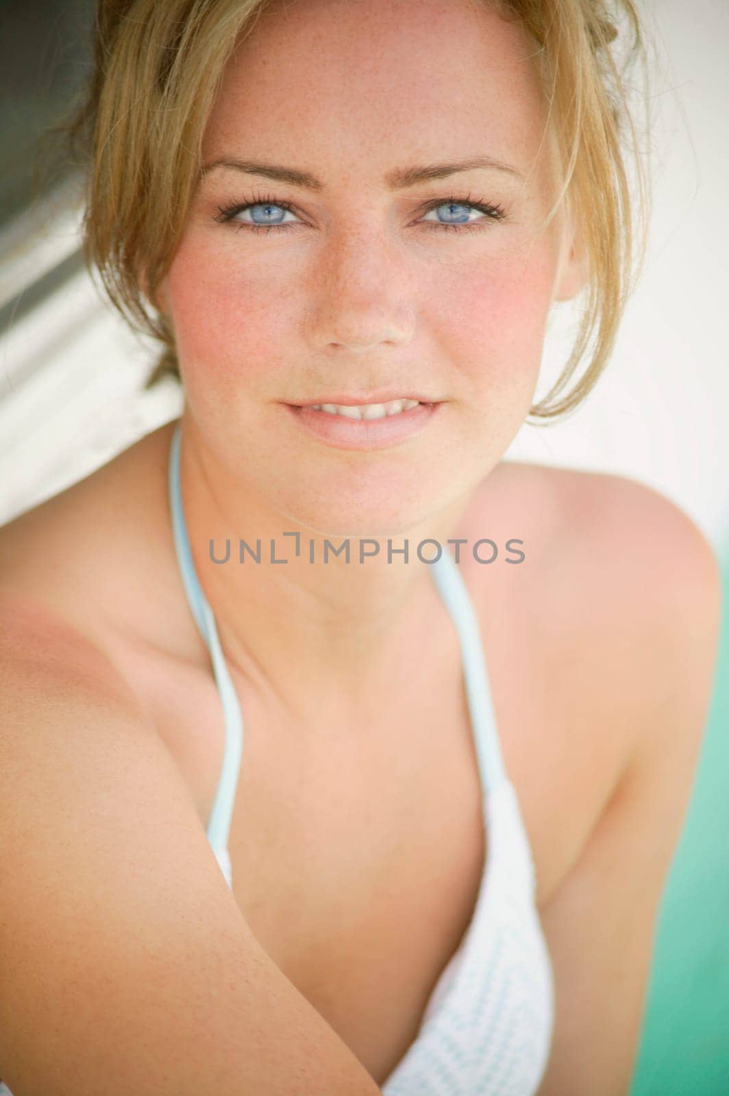 Portrait of a woman in bathing suit