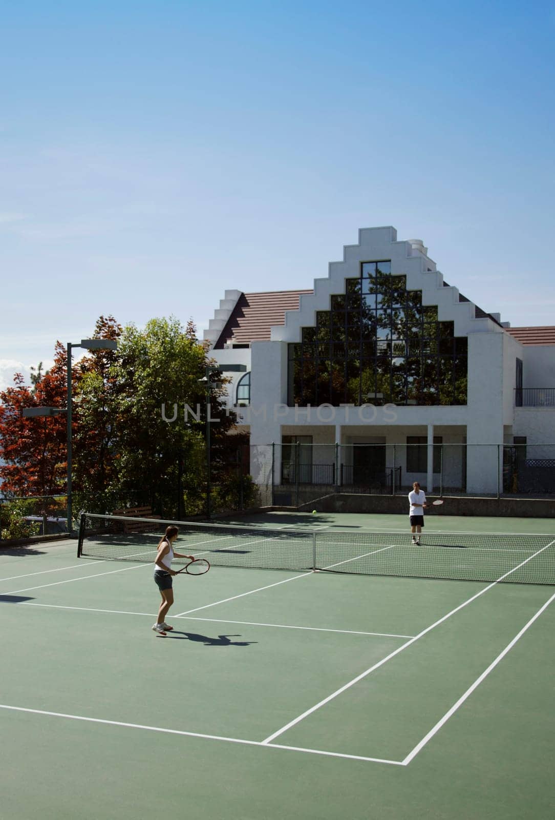 A tennis game