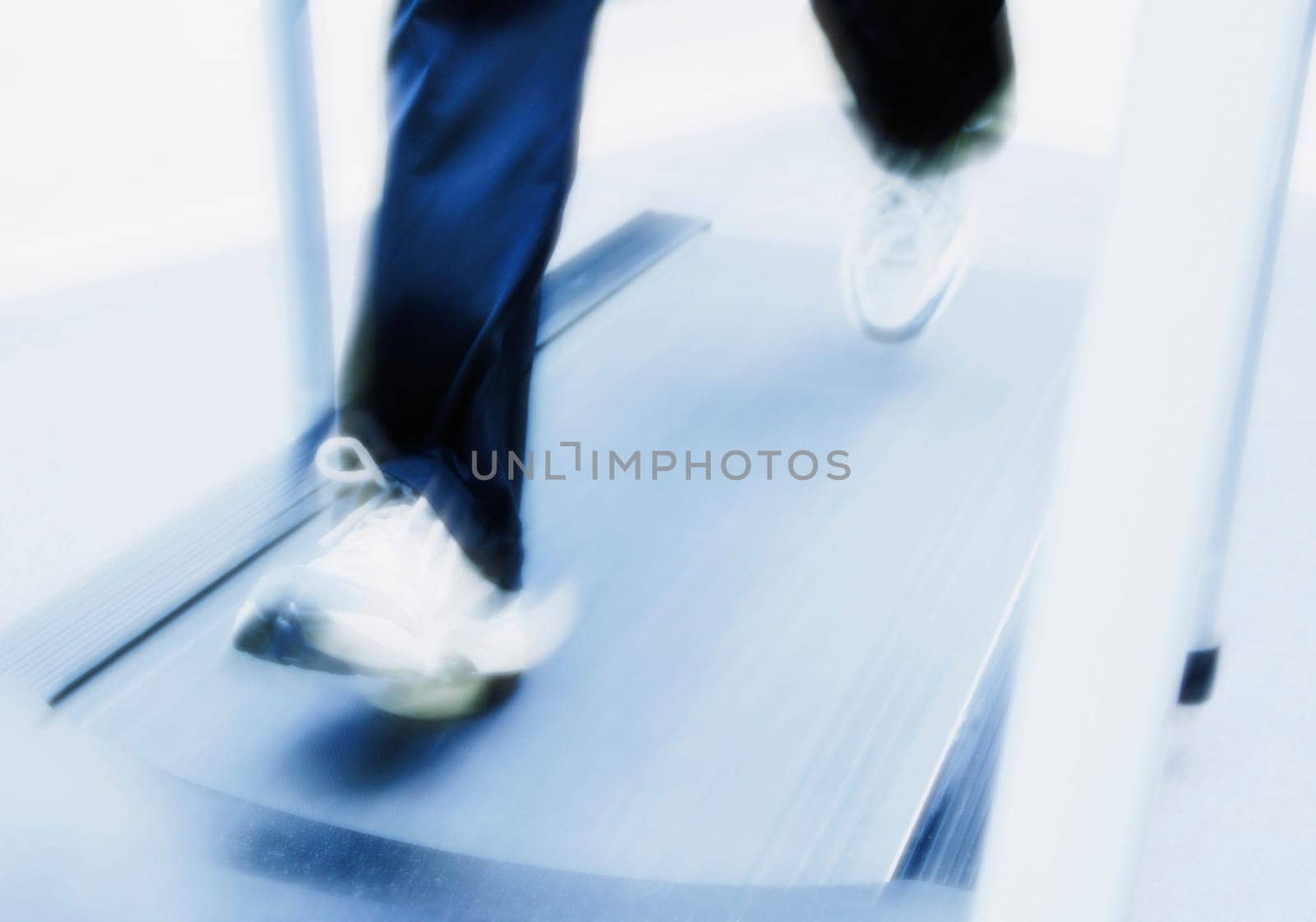 Running on a treadmill