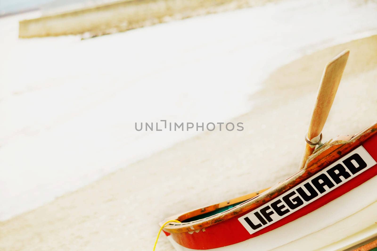A lifeguard's boat