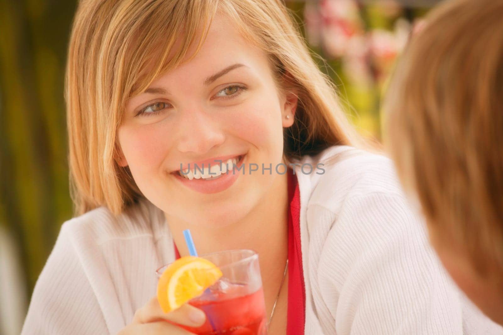 Young female with drink