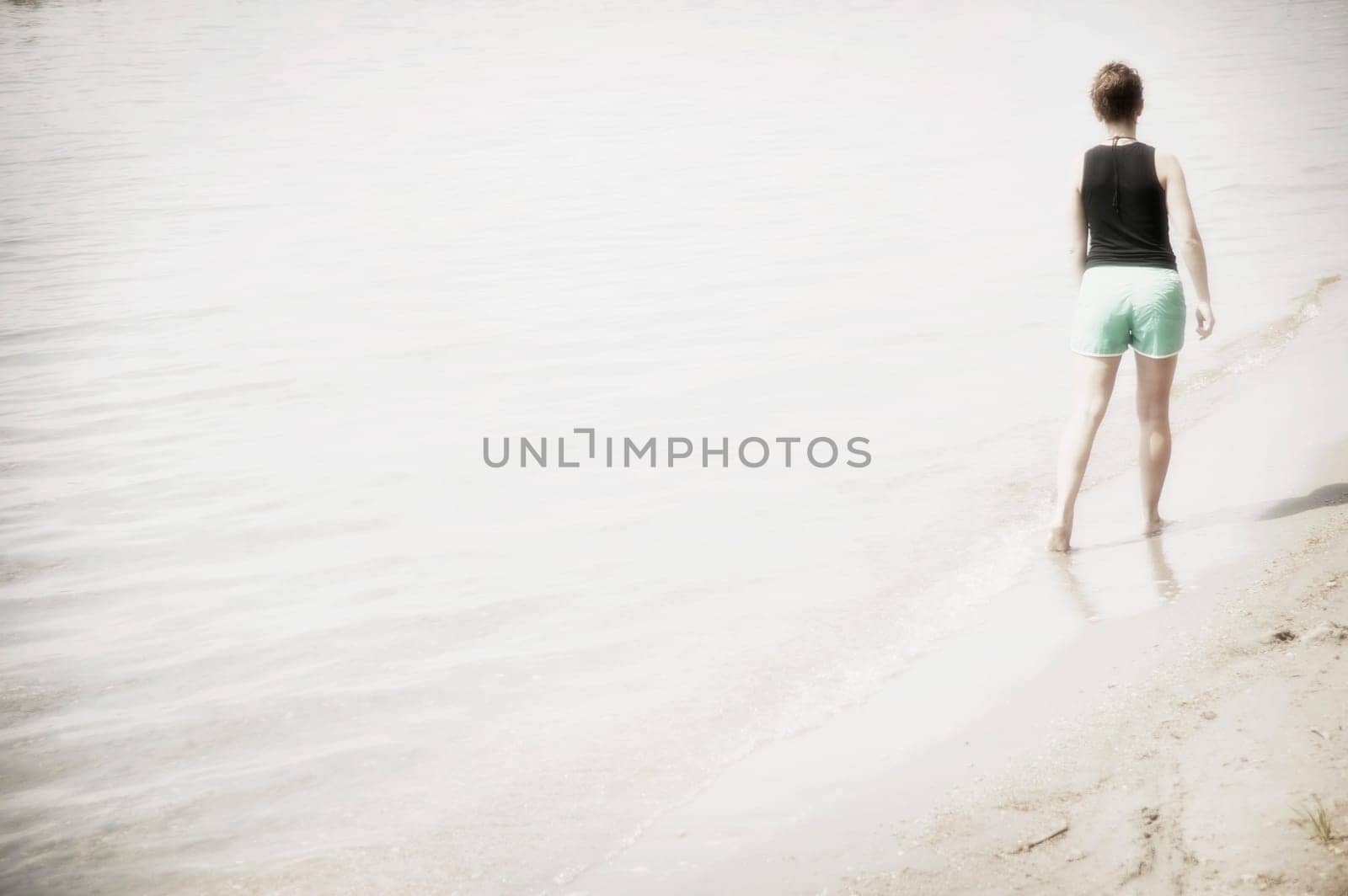 Walking along the beach
