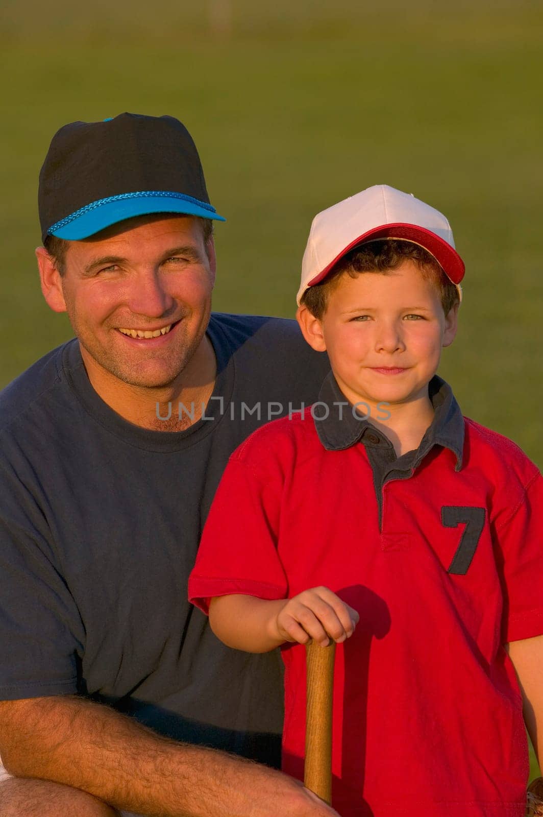 Portrait of father and son