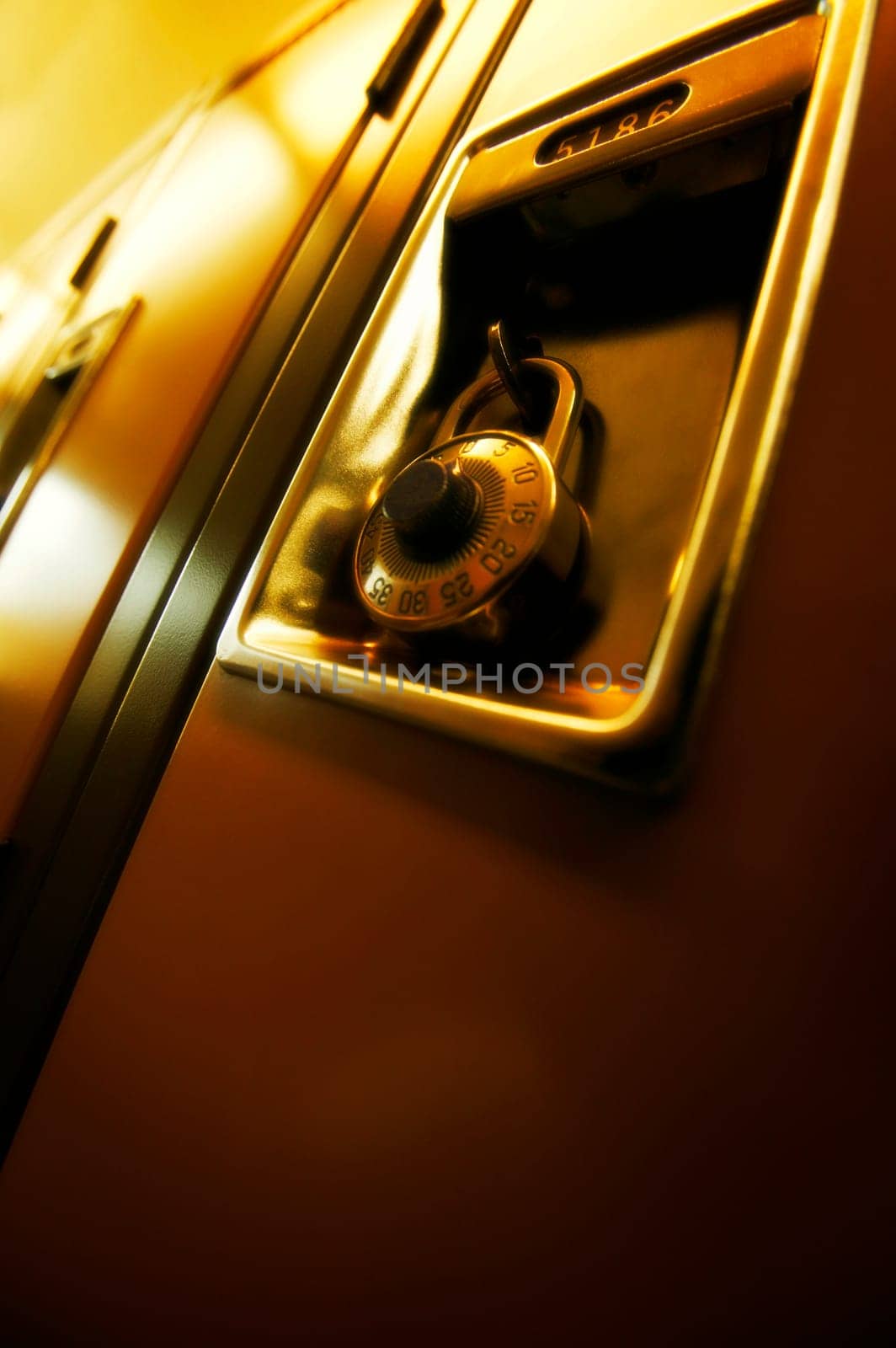 Closeup of a locker