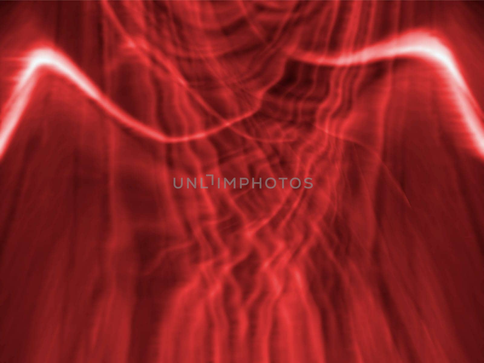 A red background