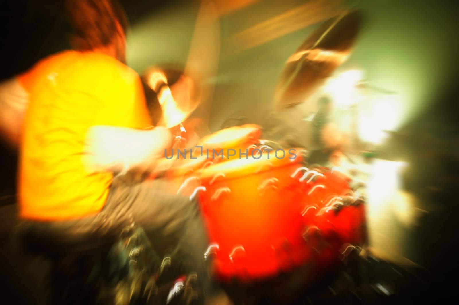 Man playing drums