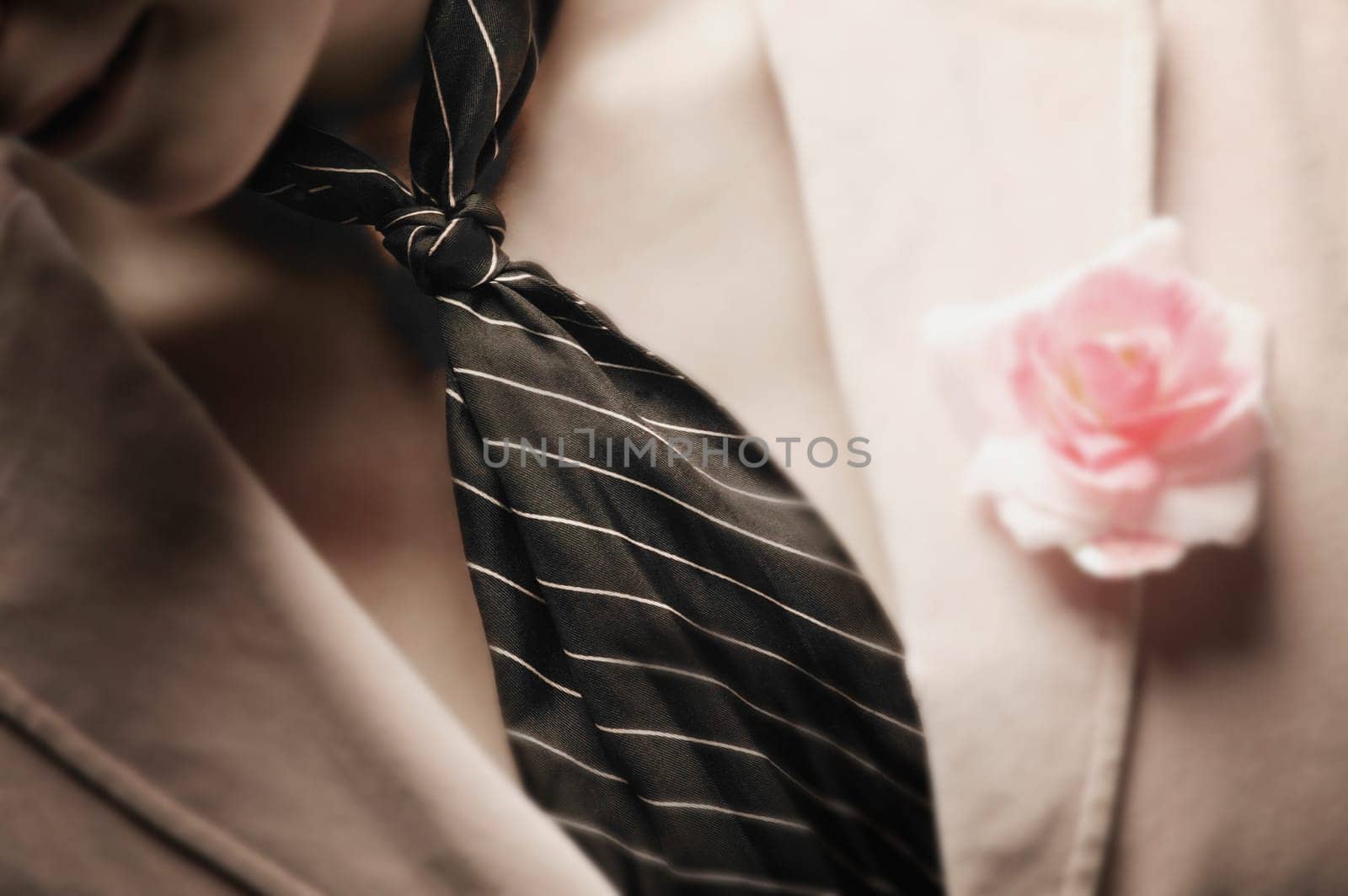 A woman all dressed up in a fancy suit