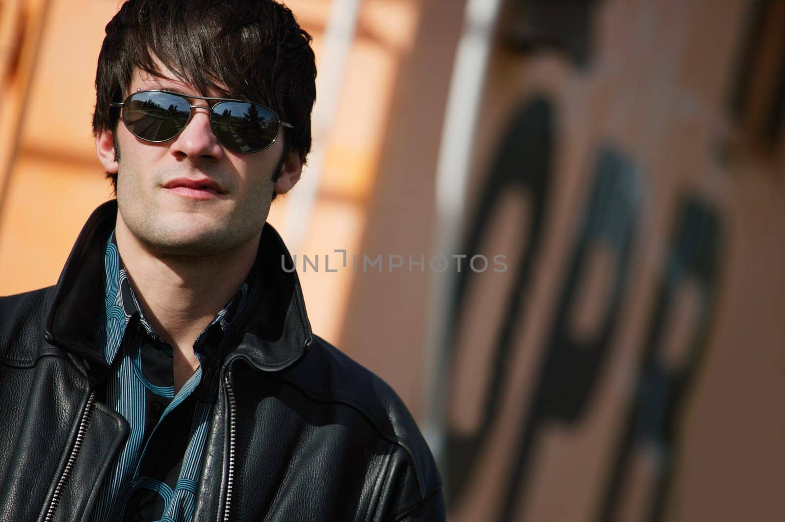 Man wearing sunglasses