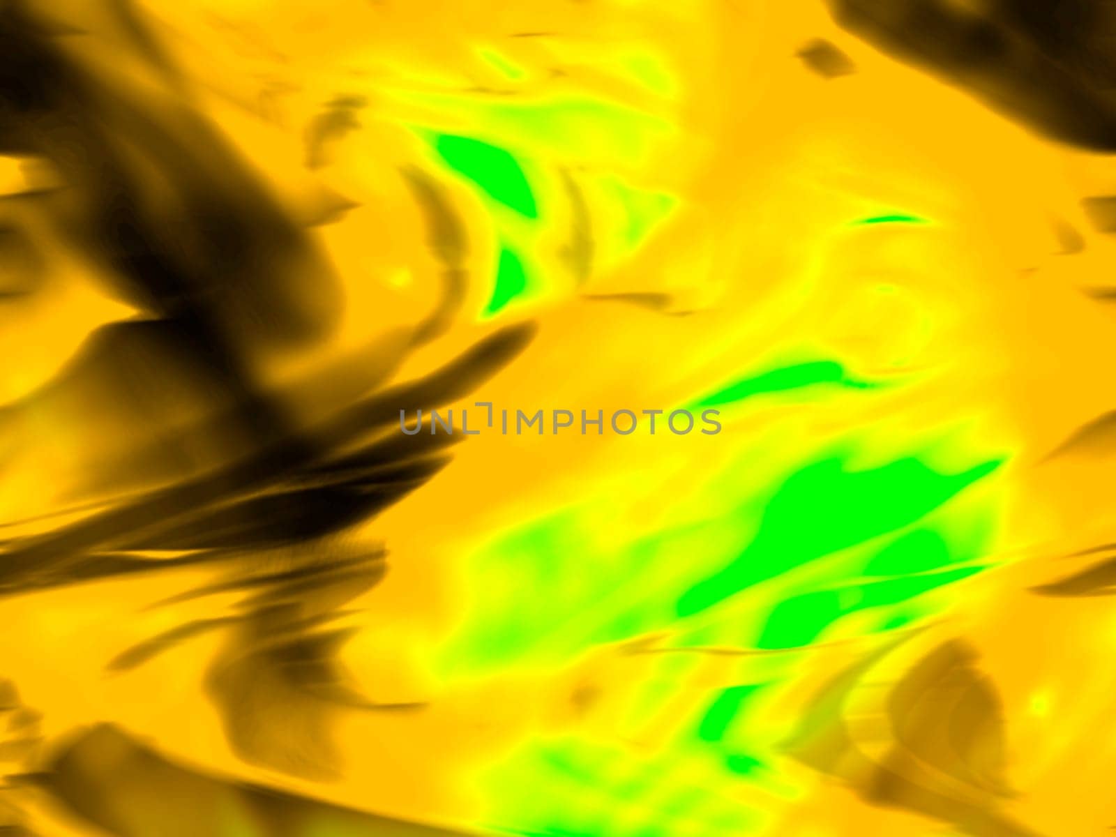 Yellow and green computer generated graphic