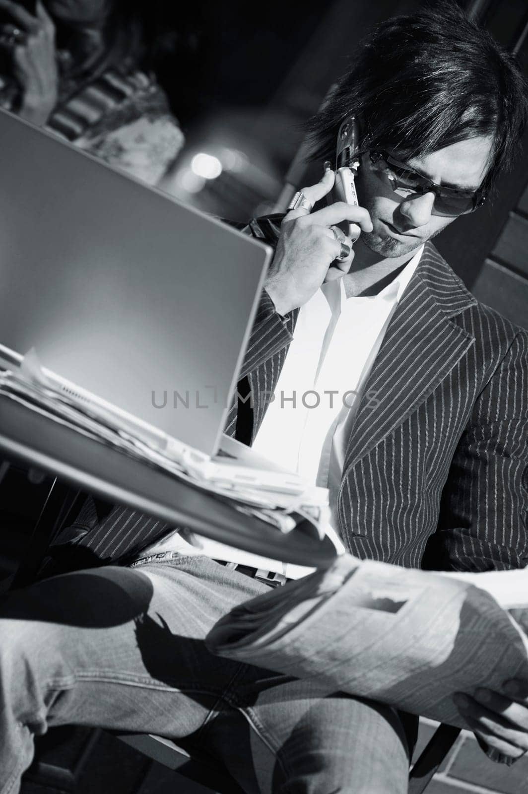 Businessman working