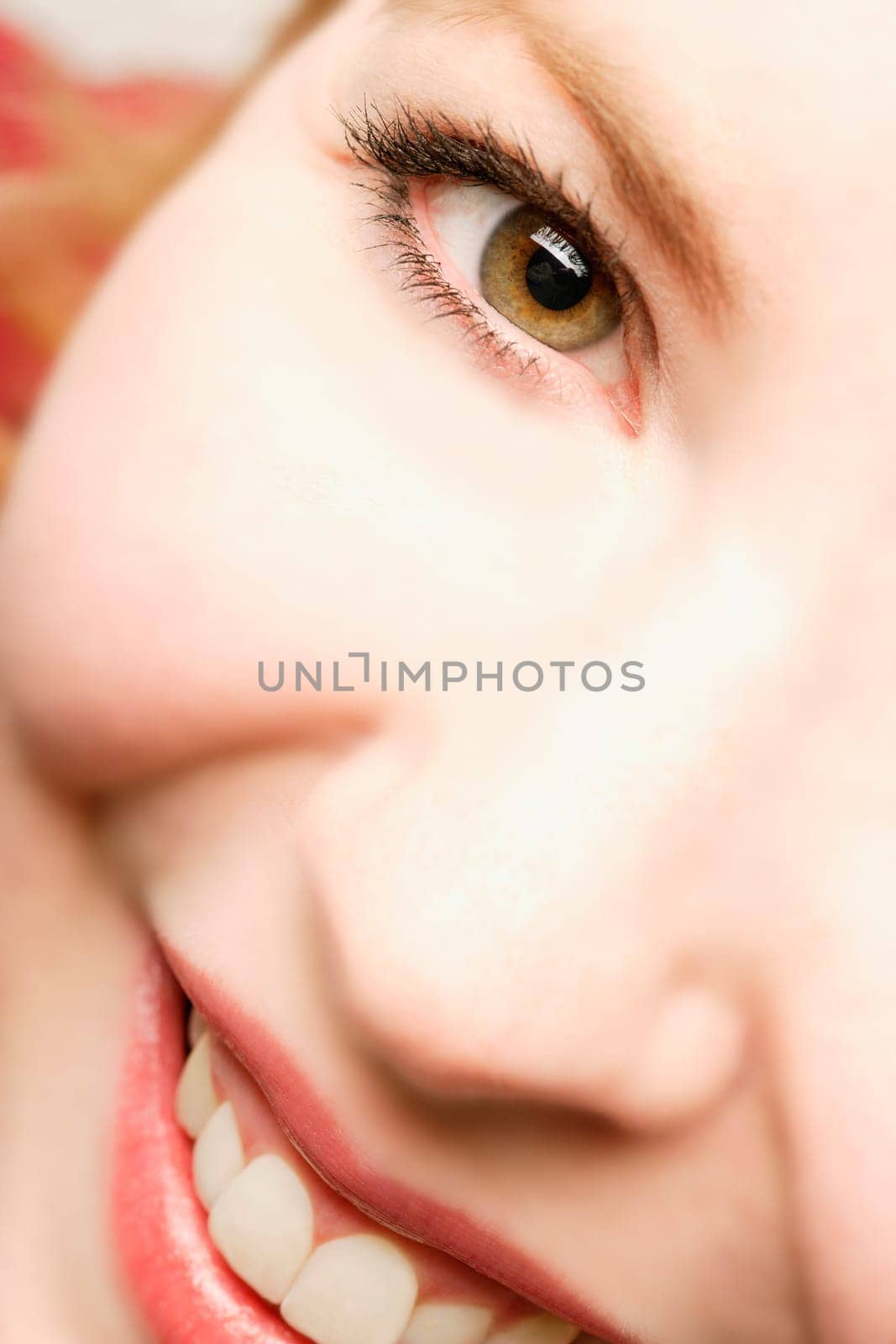 Close up of partial female face