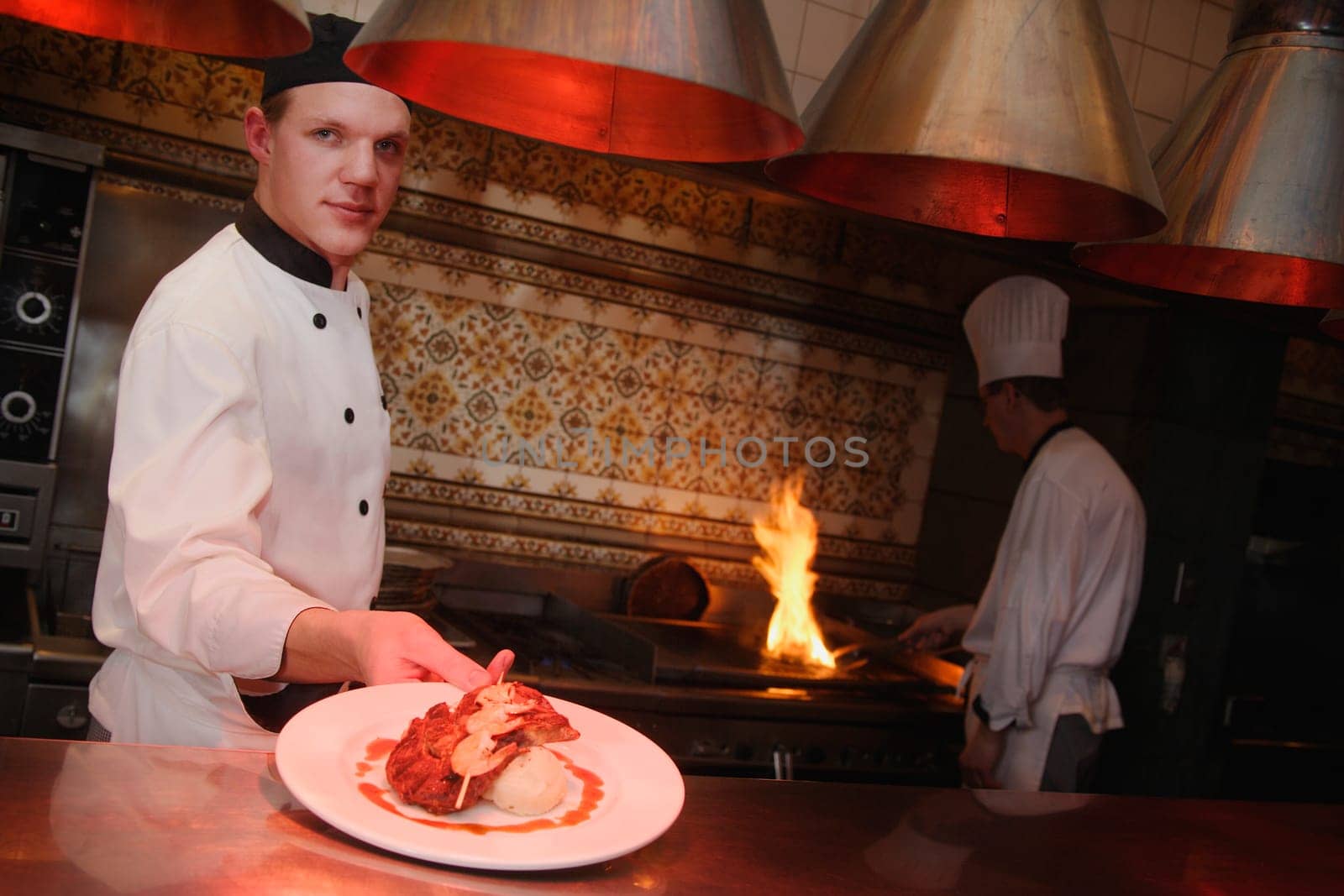 Two chefs at work