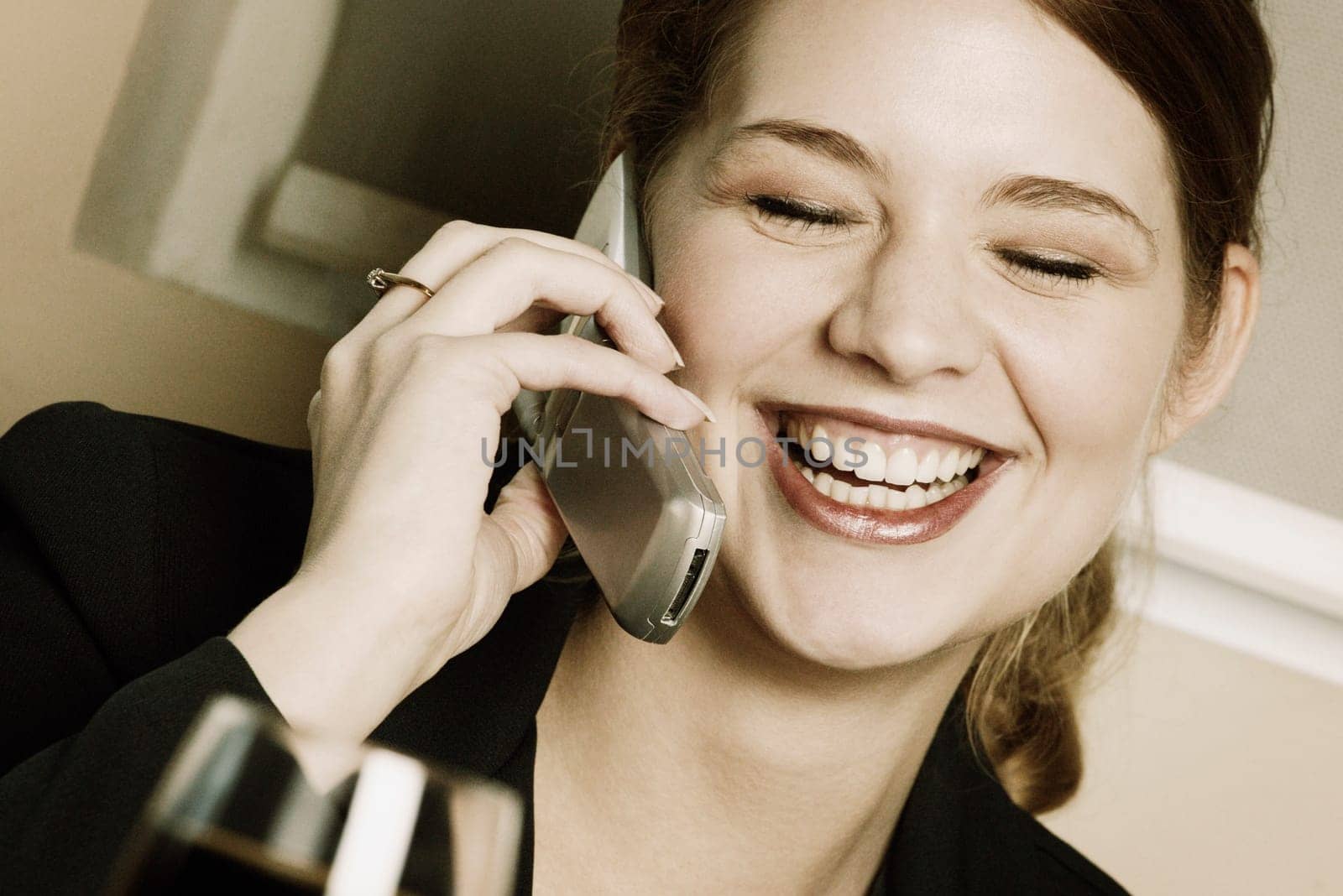 Chatting on cell phone
