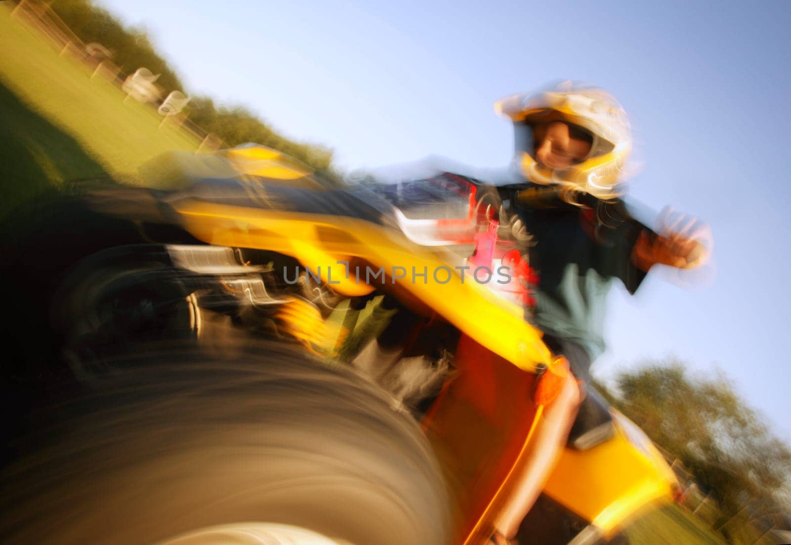 Child on quad bike