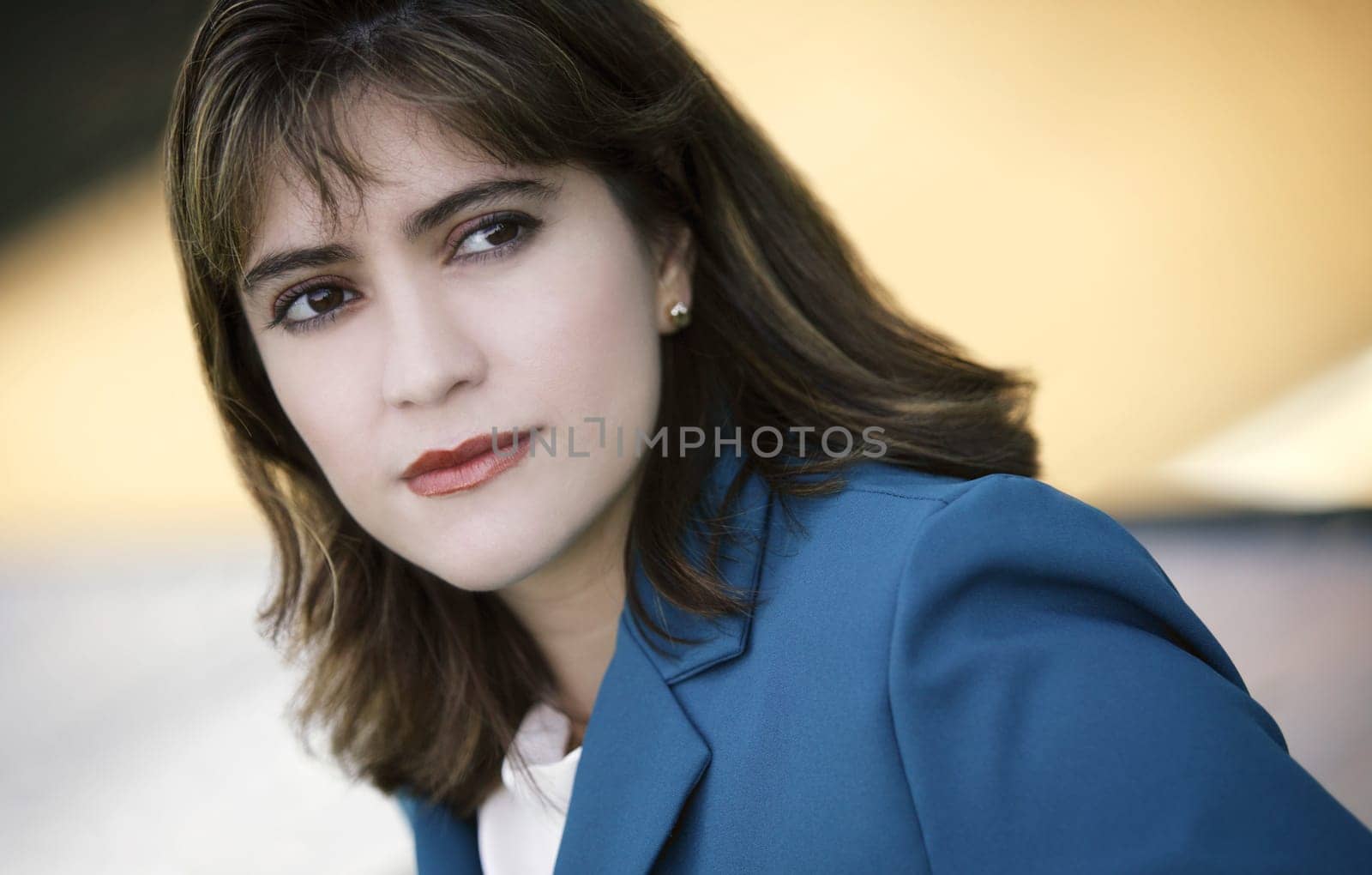 Portrait of beautiful brunette woman