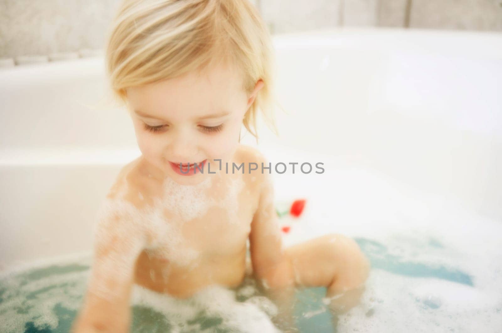 Child in bathtub