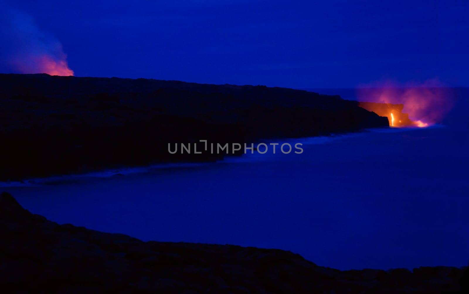 Lava in background