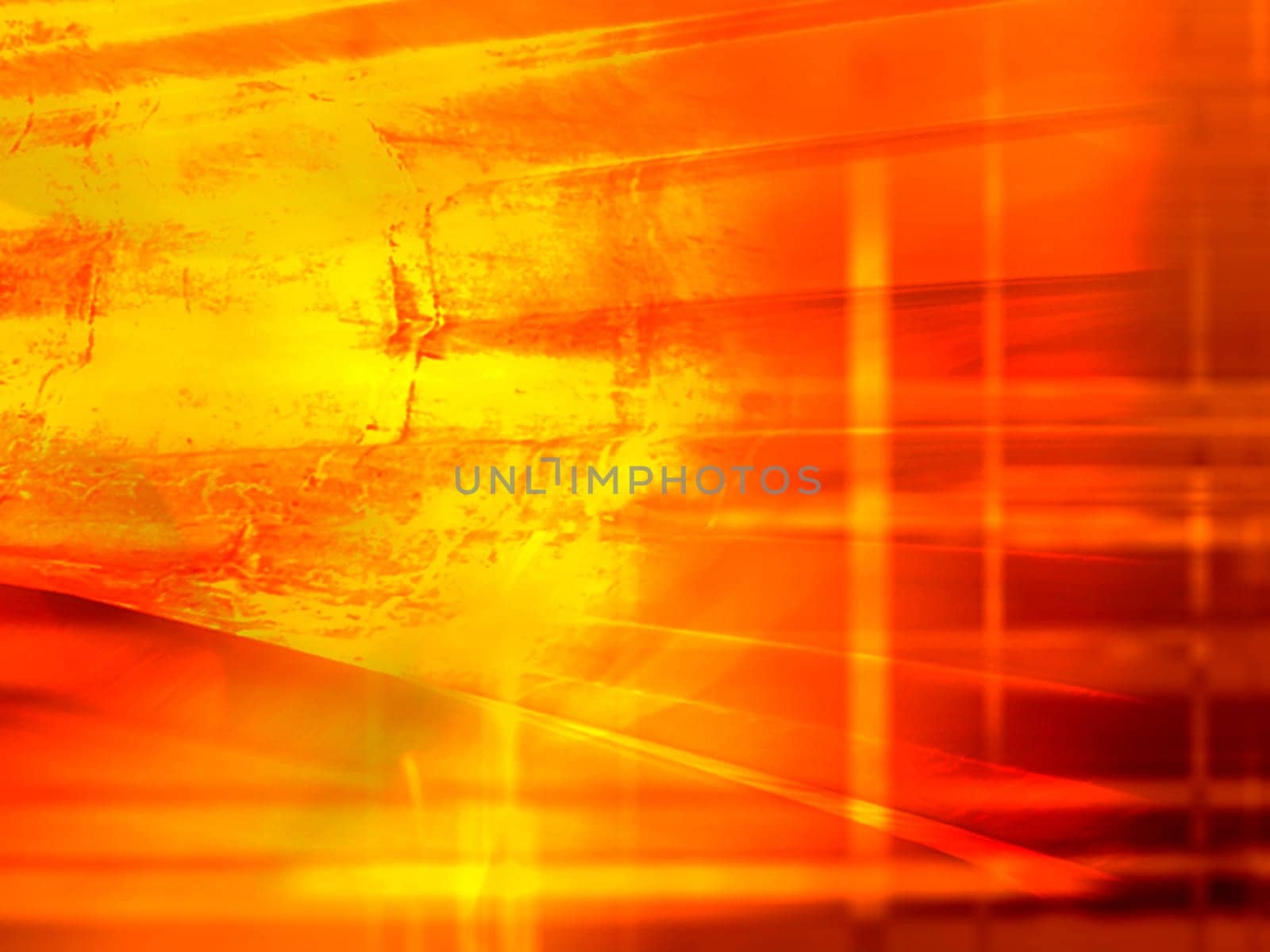 Brilliant yellow red and orange computer generated design