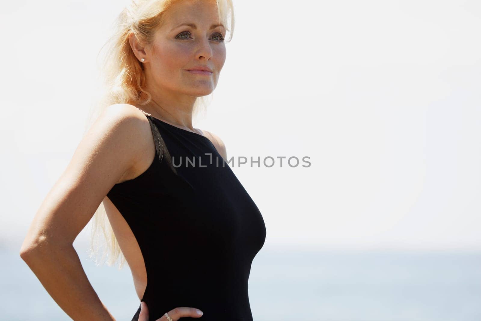 Beautiful blonde model
