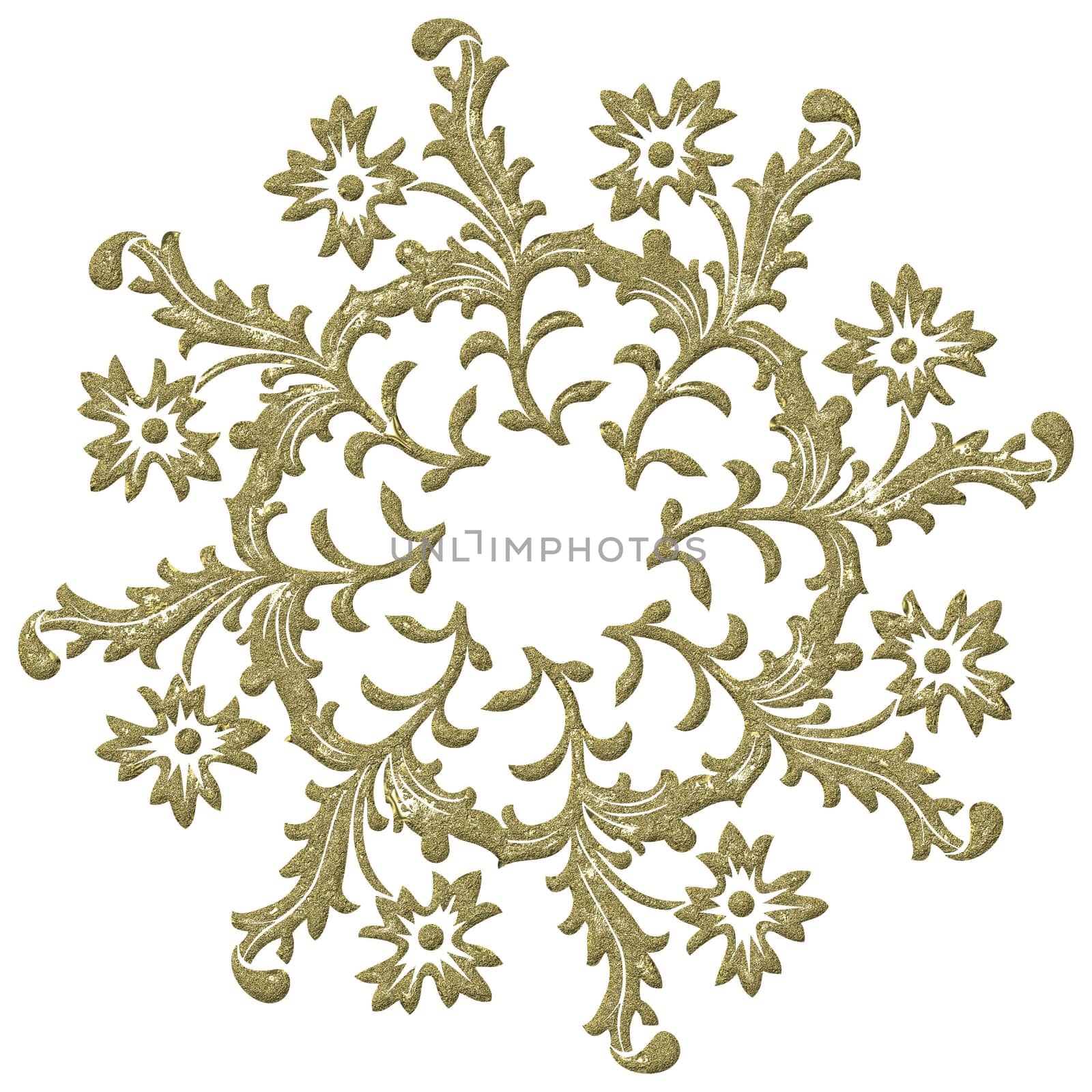 Design Element Floral - round