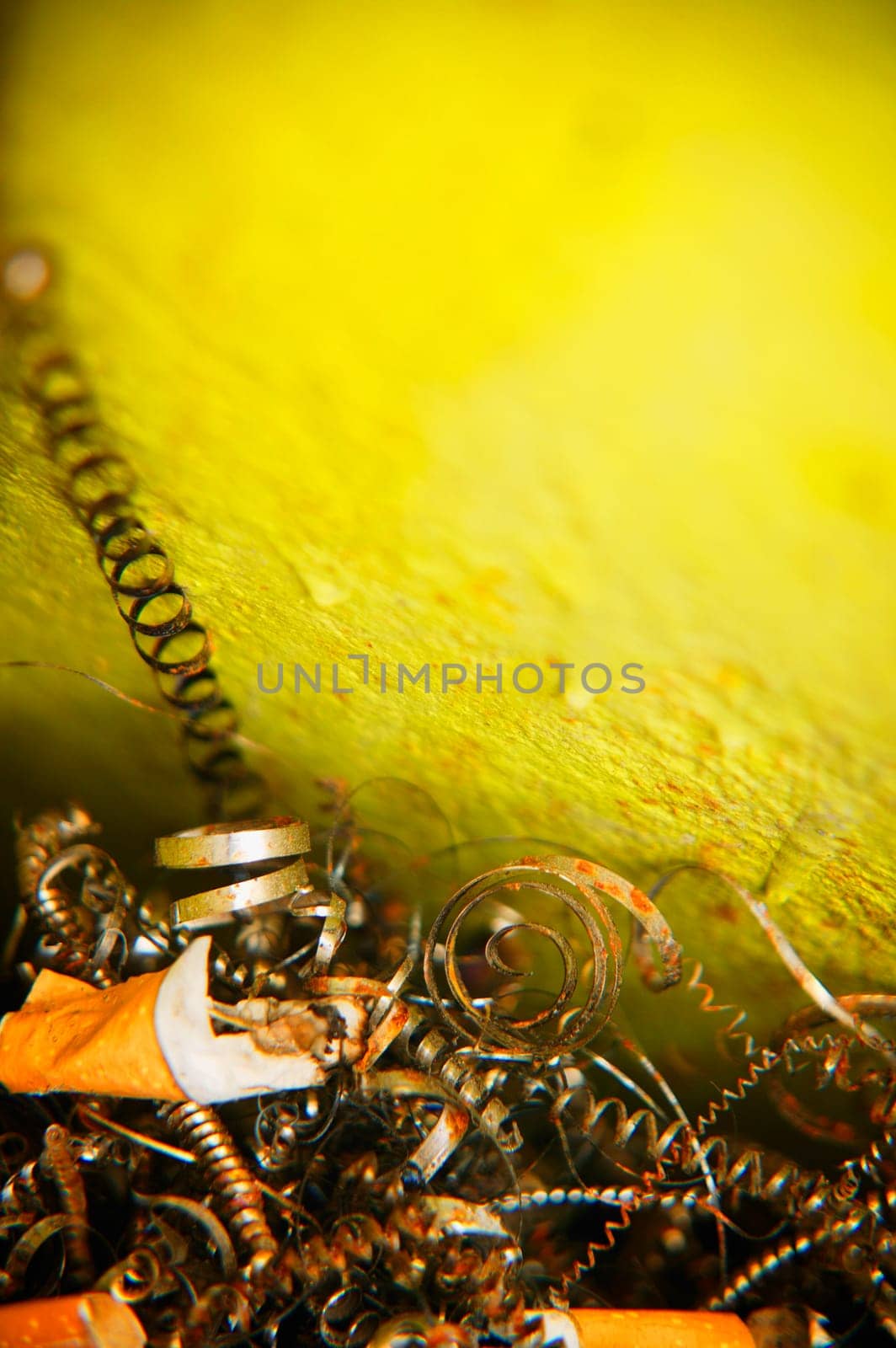 Collection of metal shavings