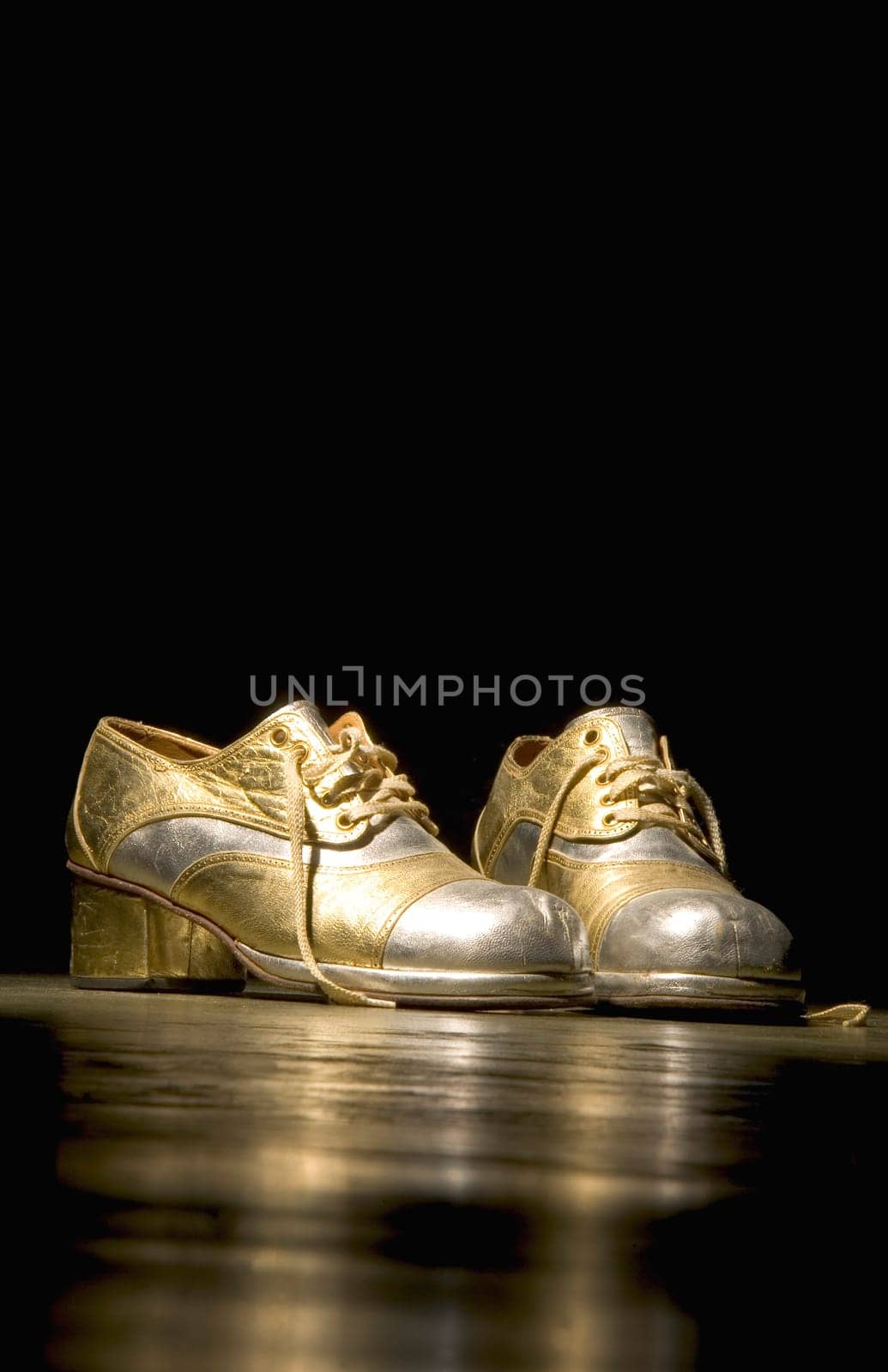 Pair of platform disco shoes