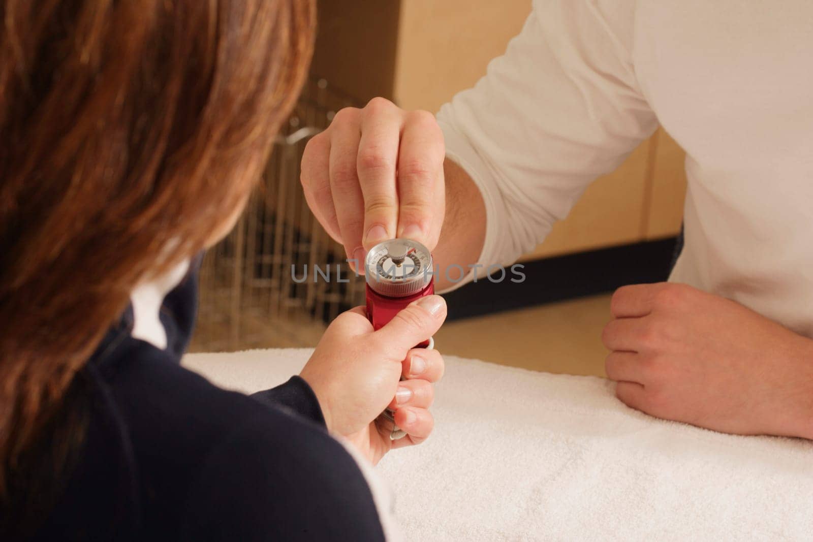 Occupational therapist at work