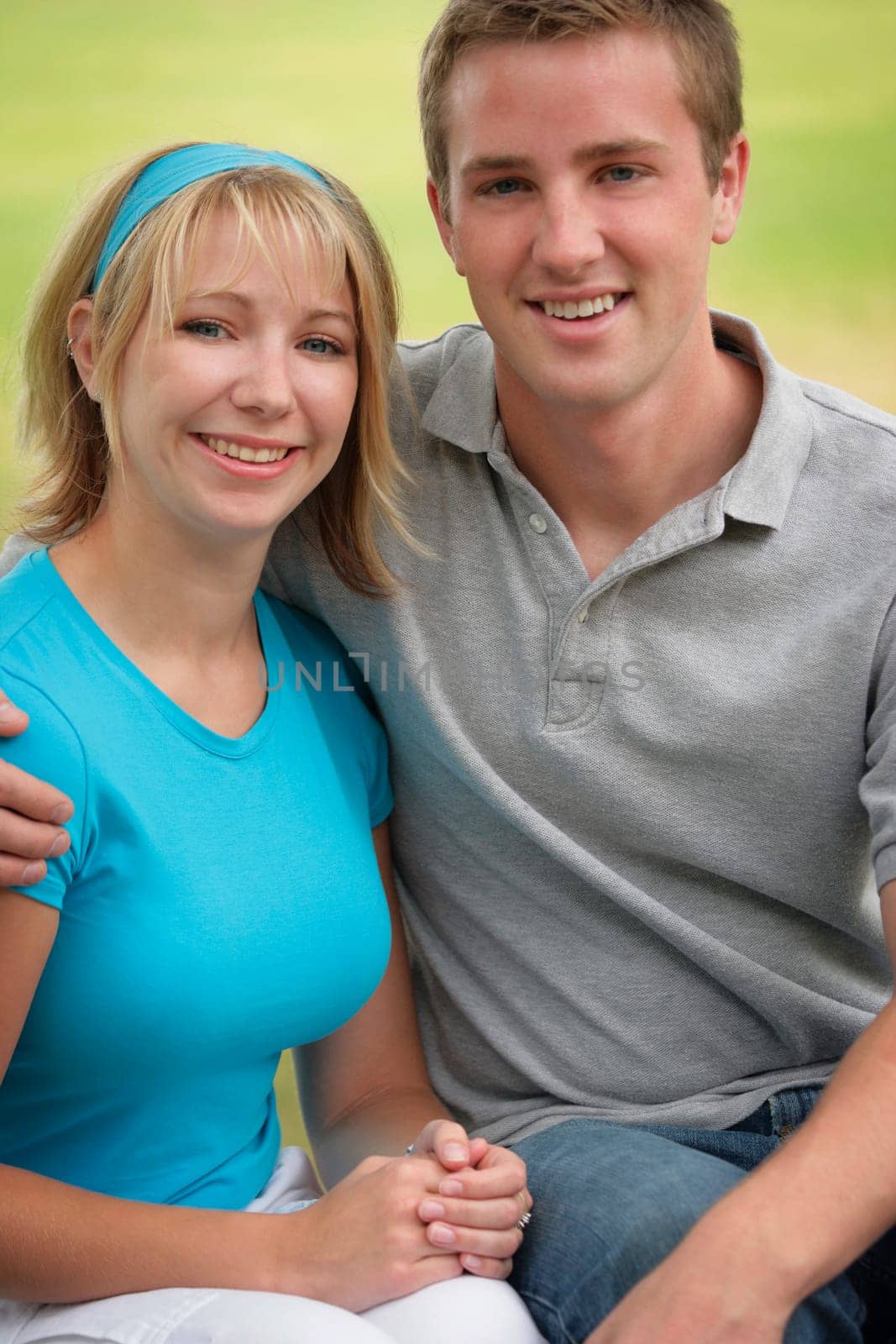 A portrait of a young couple
