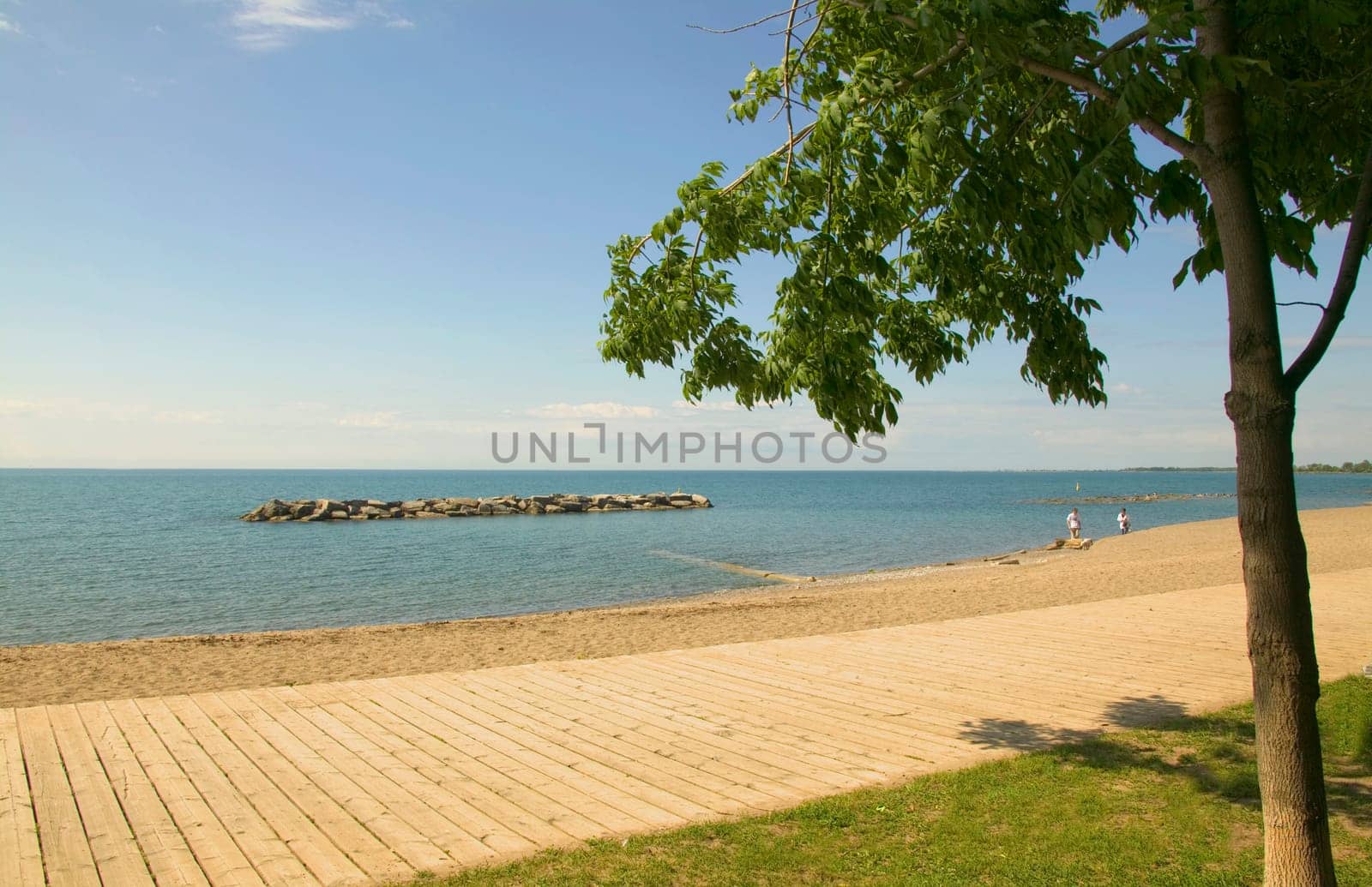 Quiet tranquil beach