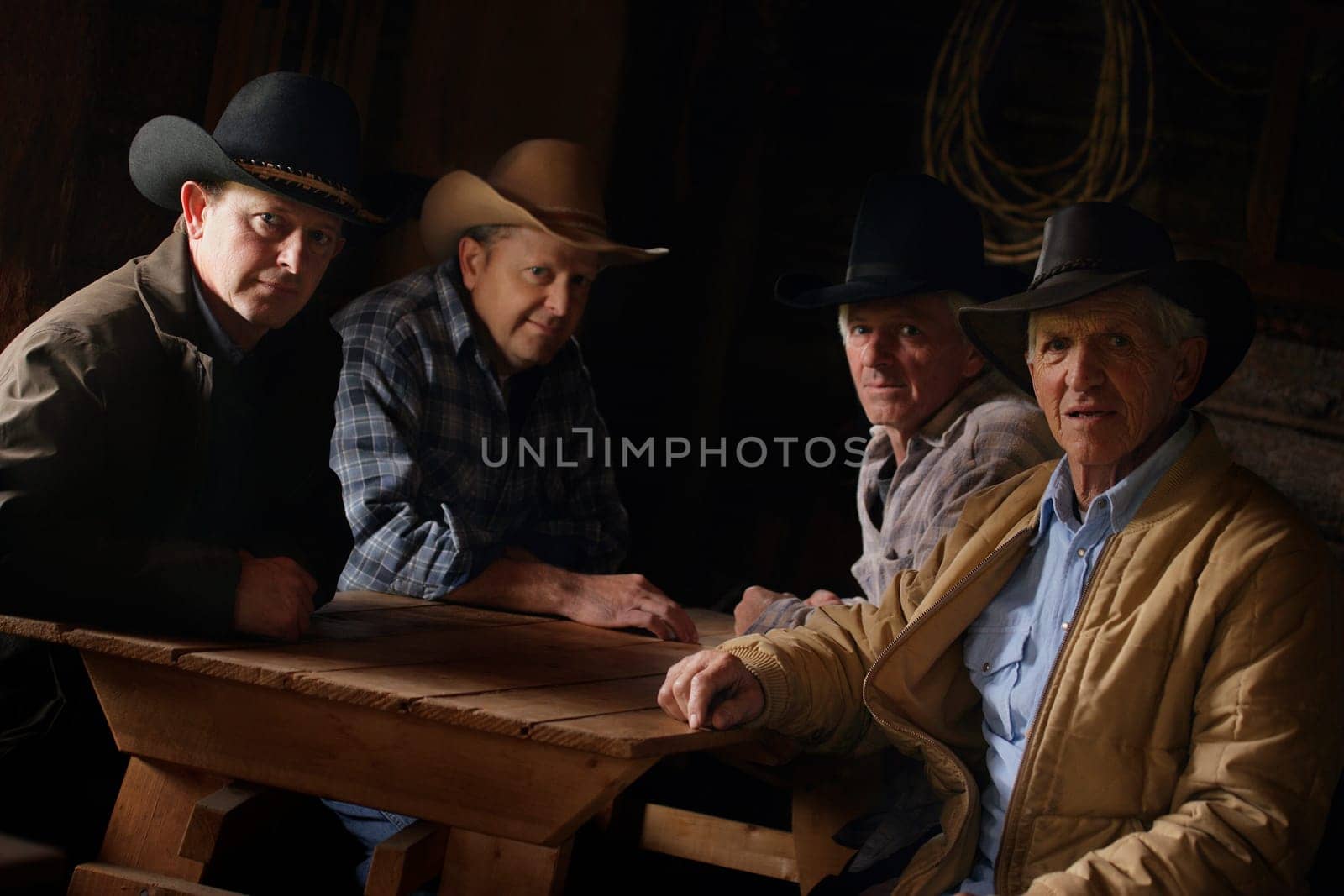 A group of cowboys